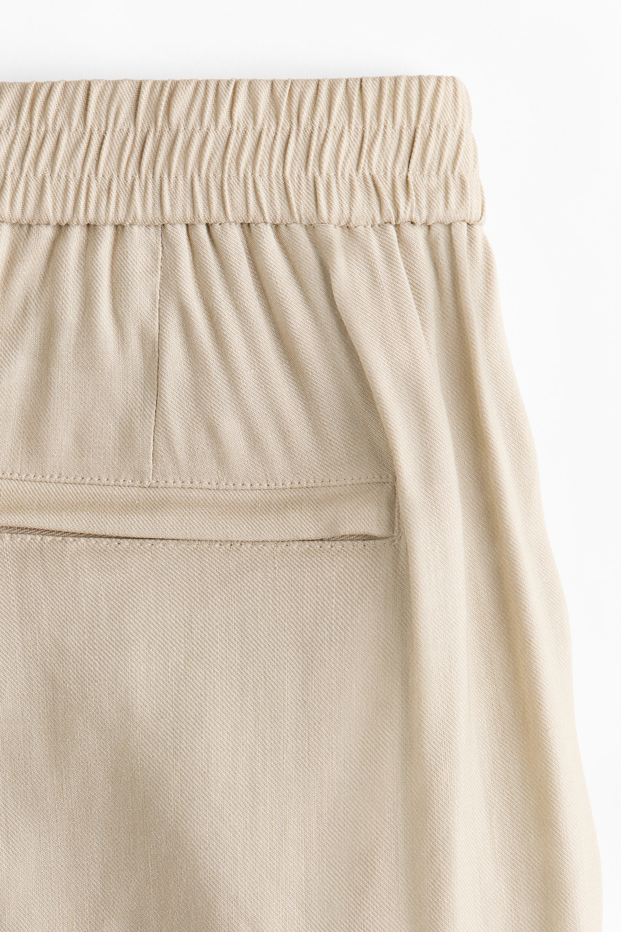 Easy-Care Loose-Fit Linen-Blend Pants