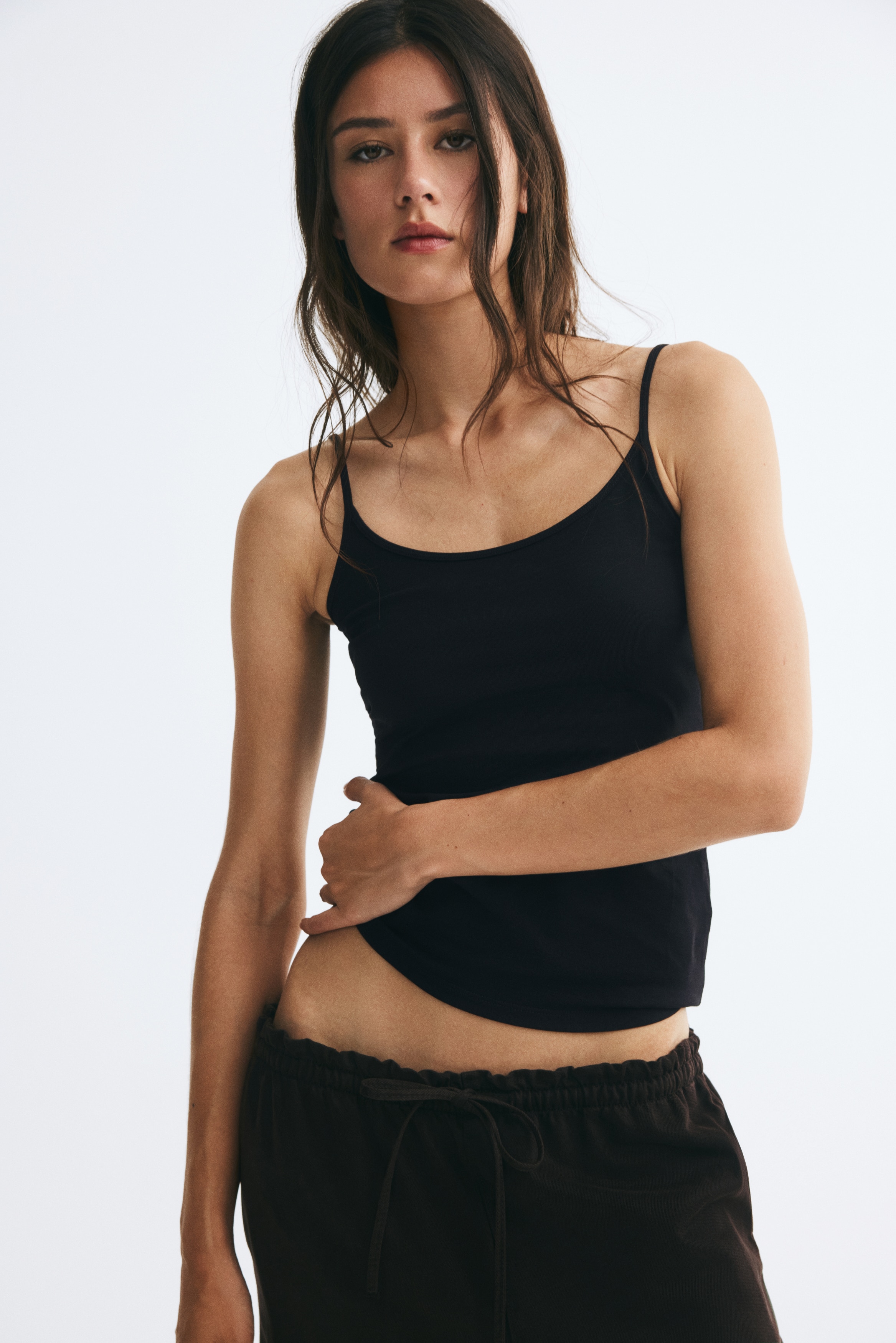 2-Pack Cotton Tank Tops - Black/White