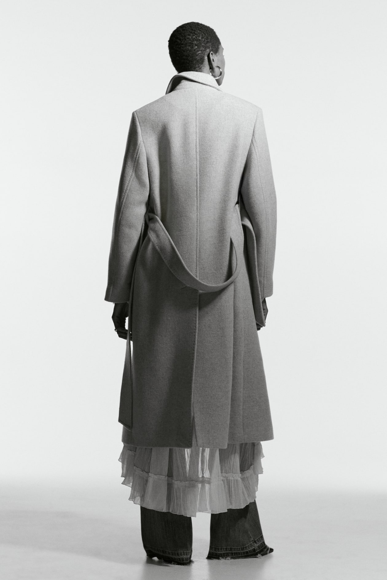 Wool-Blend Tie-Belt Coat - image 2