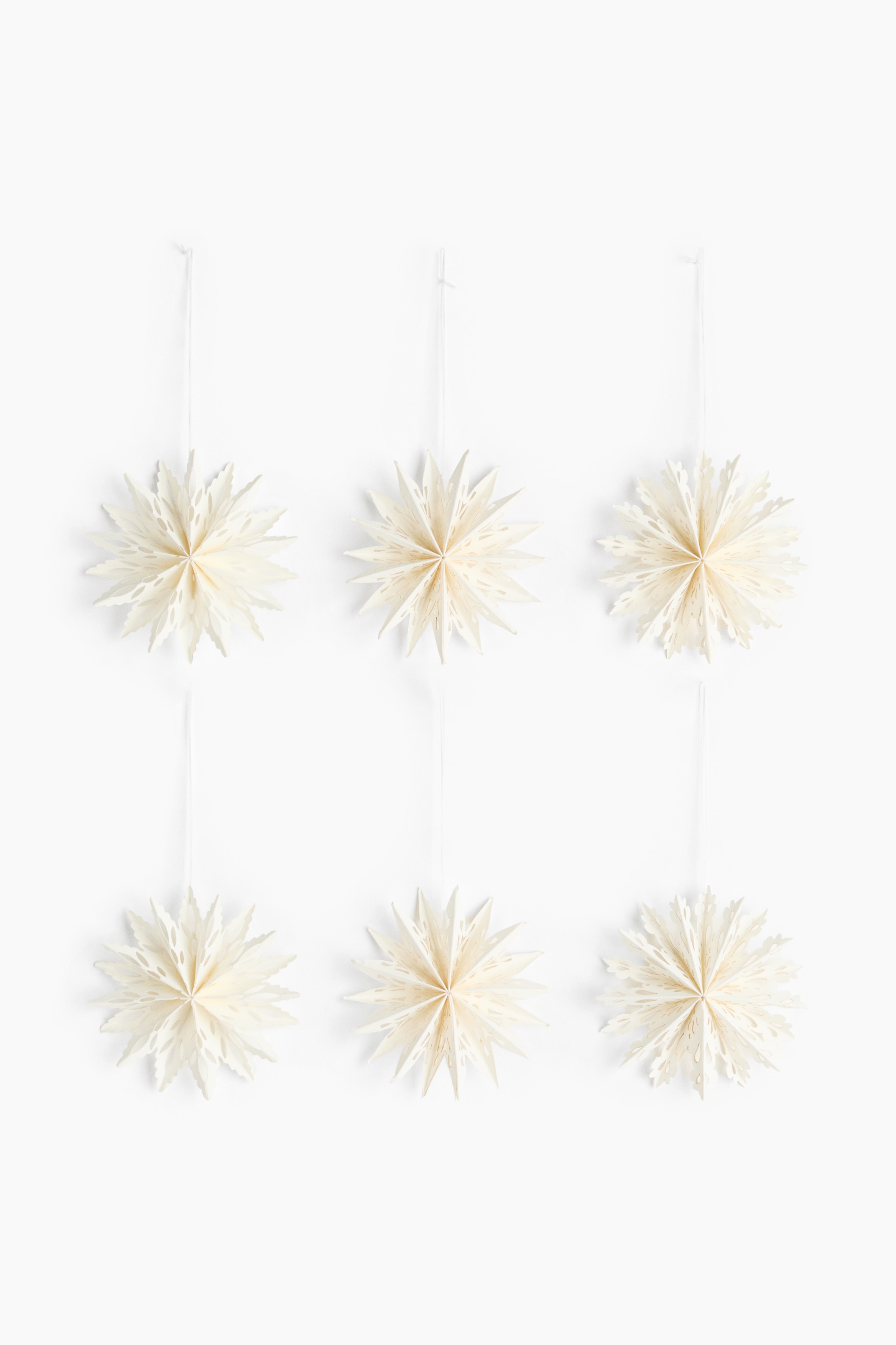 6-pack paper Christmas decorationsModel