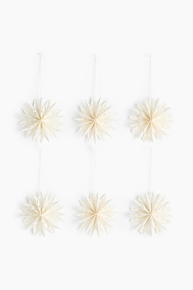 6-pack paper Christmas decorations
