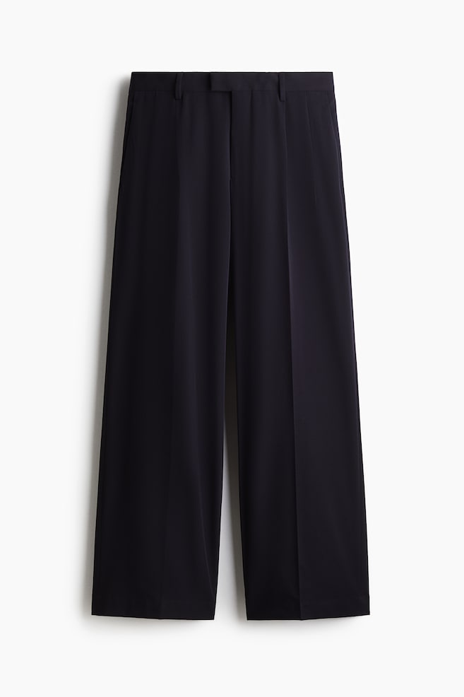 Elegante Hose in Loose Fit - Marineblau/Dunkelgrau - 1