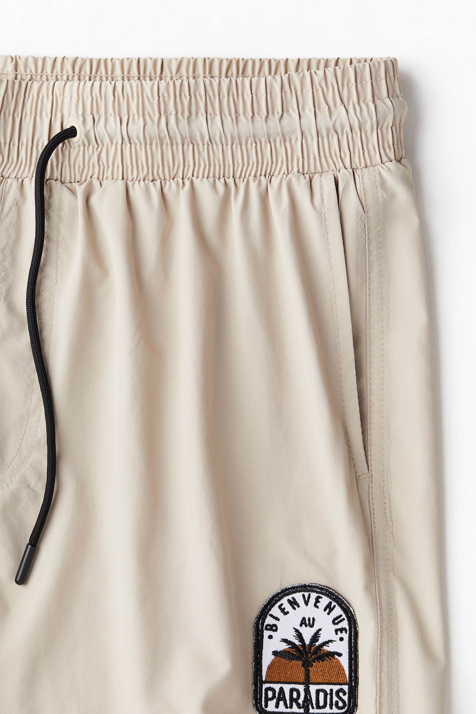 Appliquéd swim shorts - Light beige/Black/Paradis/Dark orange - 5