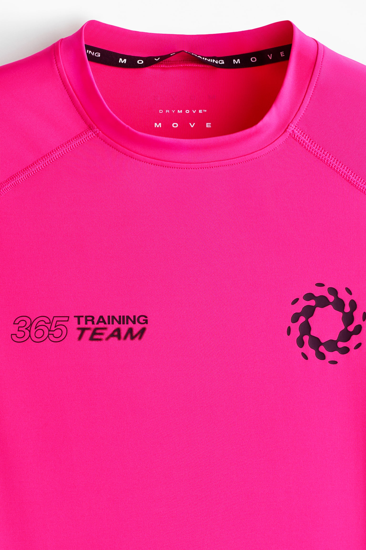 טישירט ספורט DryMove™‎ Muscle Fit‎ - ורוד לוהט/Training Team 365‎ - 3