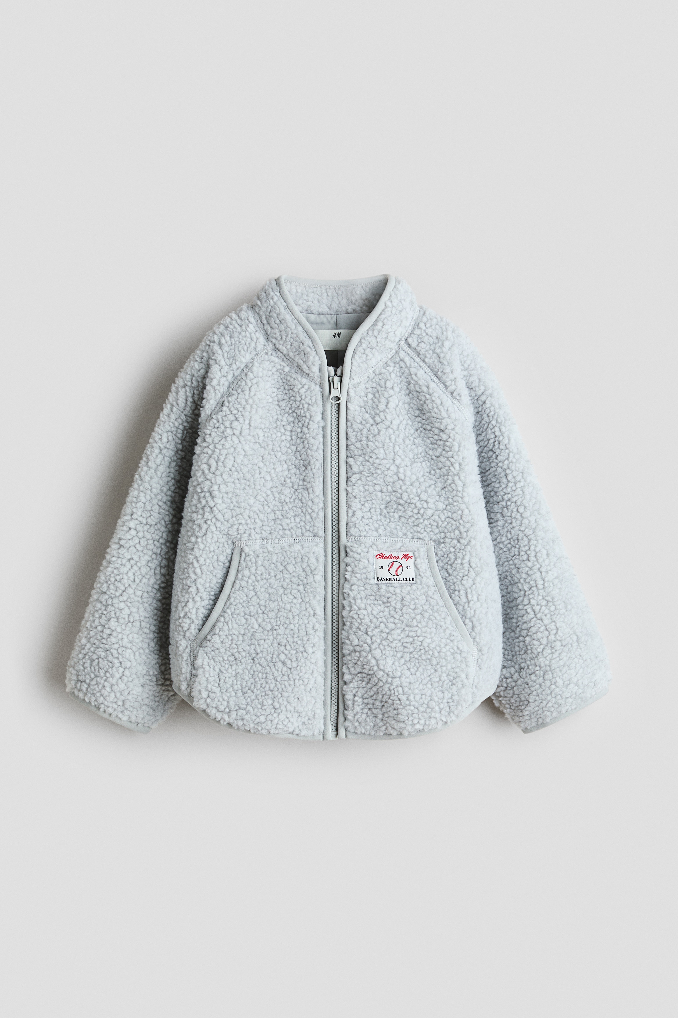 H & M - Jacke aus Teddyfleece - Grau - Kinder