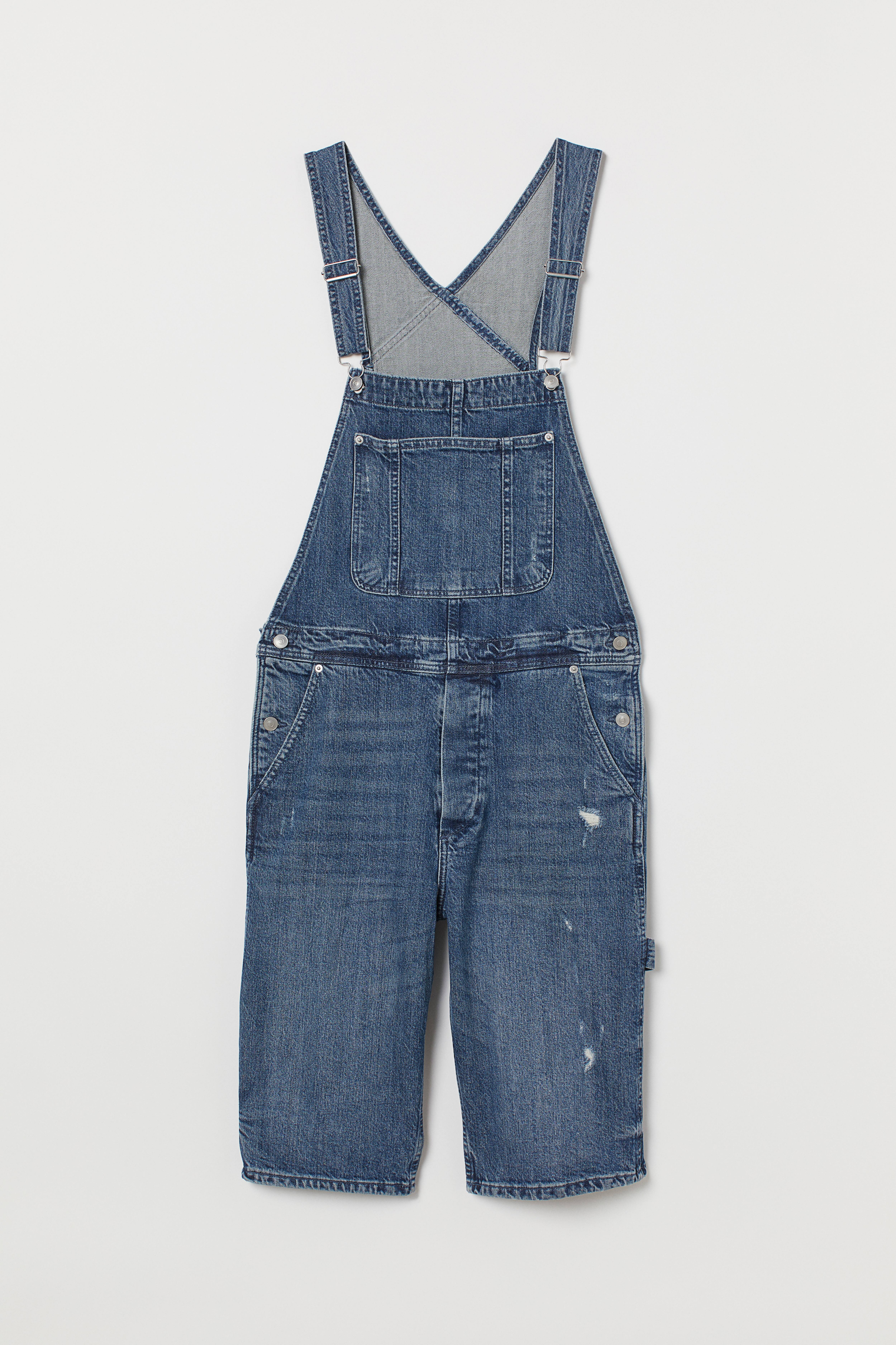 Denim Overall Shorts