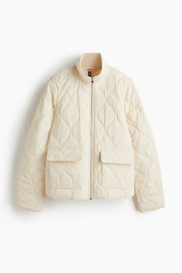 Oversized quiltad jacka
