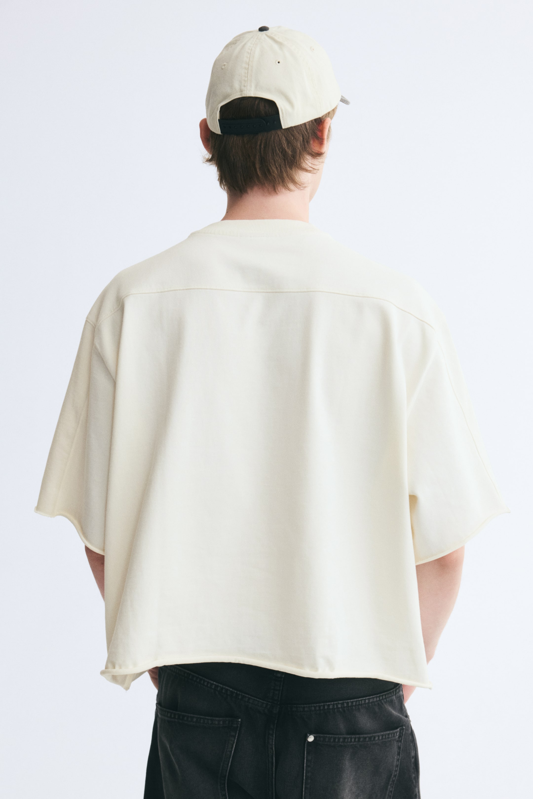 T-shirt imprimé ample en coton