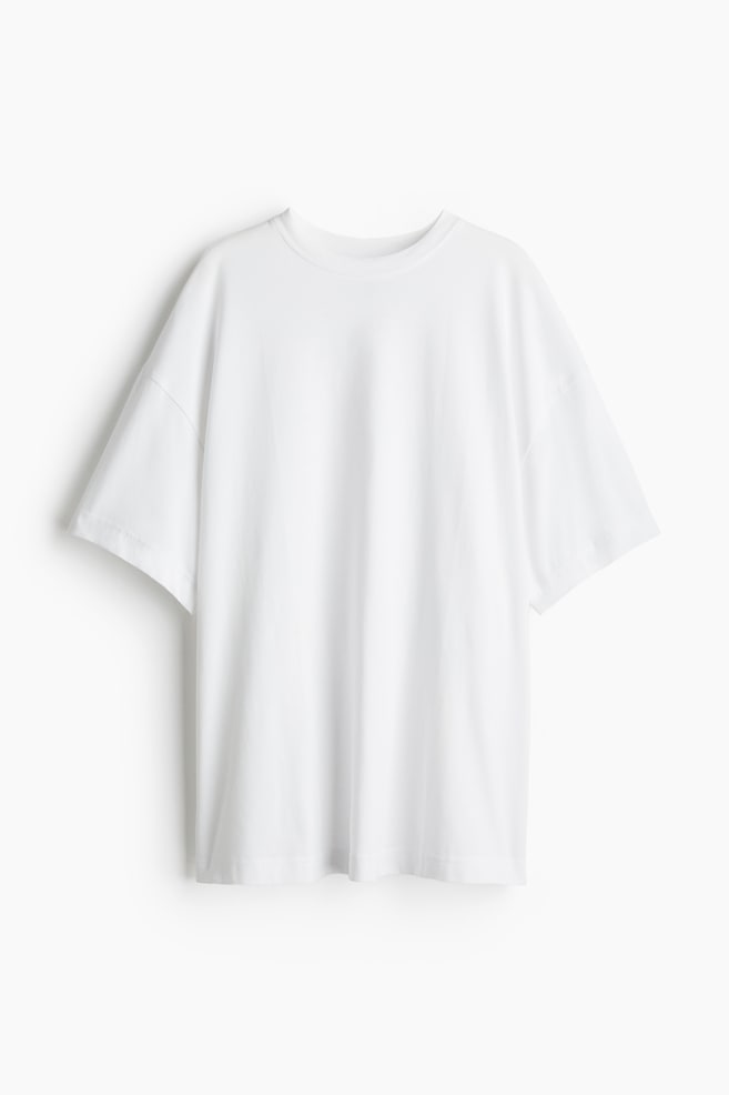 Oversized T-shirt - White/Black - 1