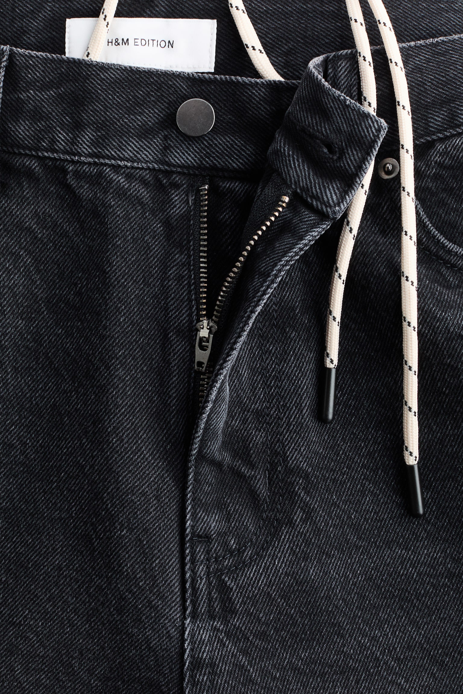 Barrel-leg jeans - Washed black - 6