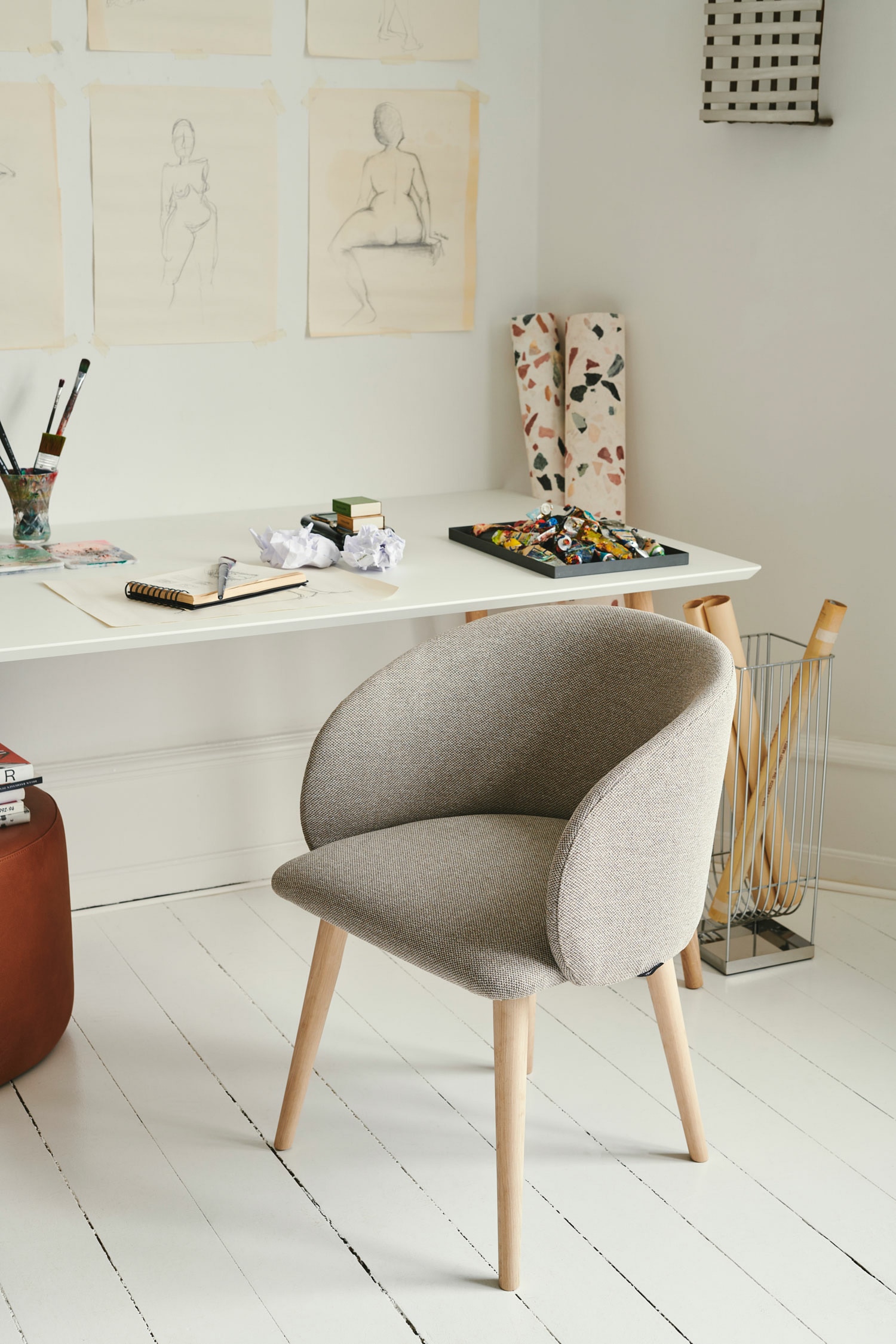 Rosa Spisebordsstol - Agnes Brown