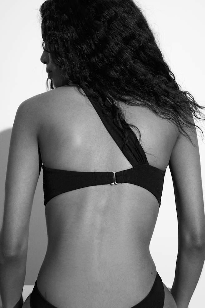 Padded bandeau bikini top - Black - 4