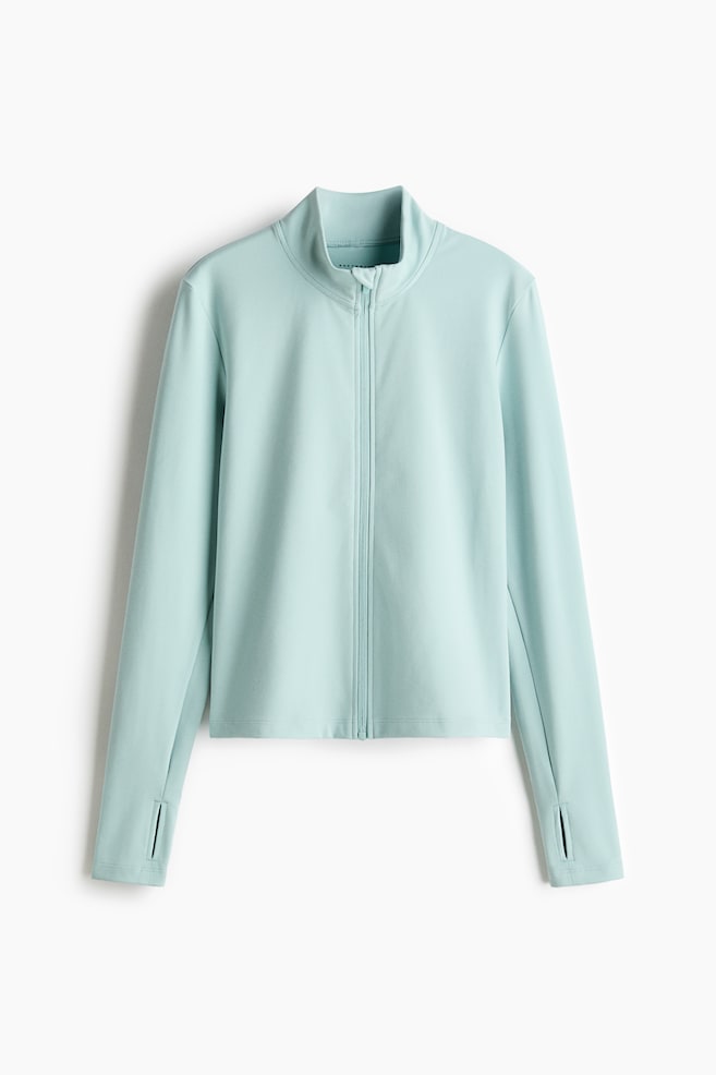 Activewear Jacket with SoftMove™ - Amazonite blue/Dusty violet/Chocolate plum/White/Lilac/Black/Mocha/Sage green/Powder pink/Apricot/Dark brown/Plum purple/Pastel pink - 1