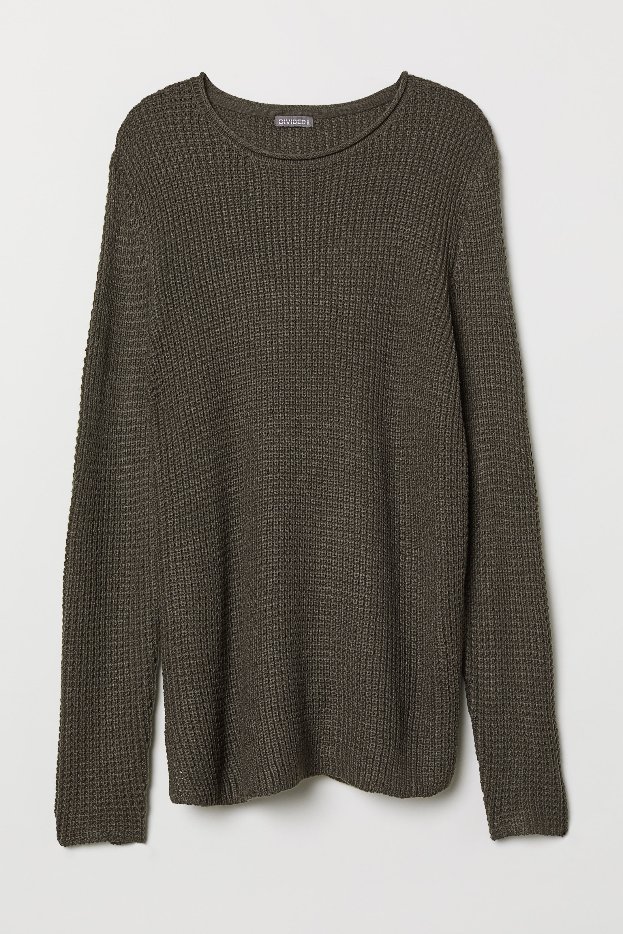 Größeres Bild ansehen: Pullover in Strukturstrick - Dunkelgrau - Men | H&M DE 1