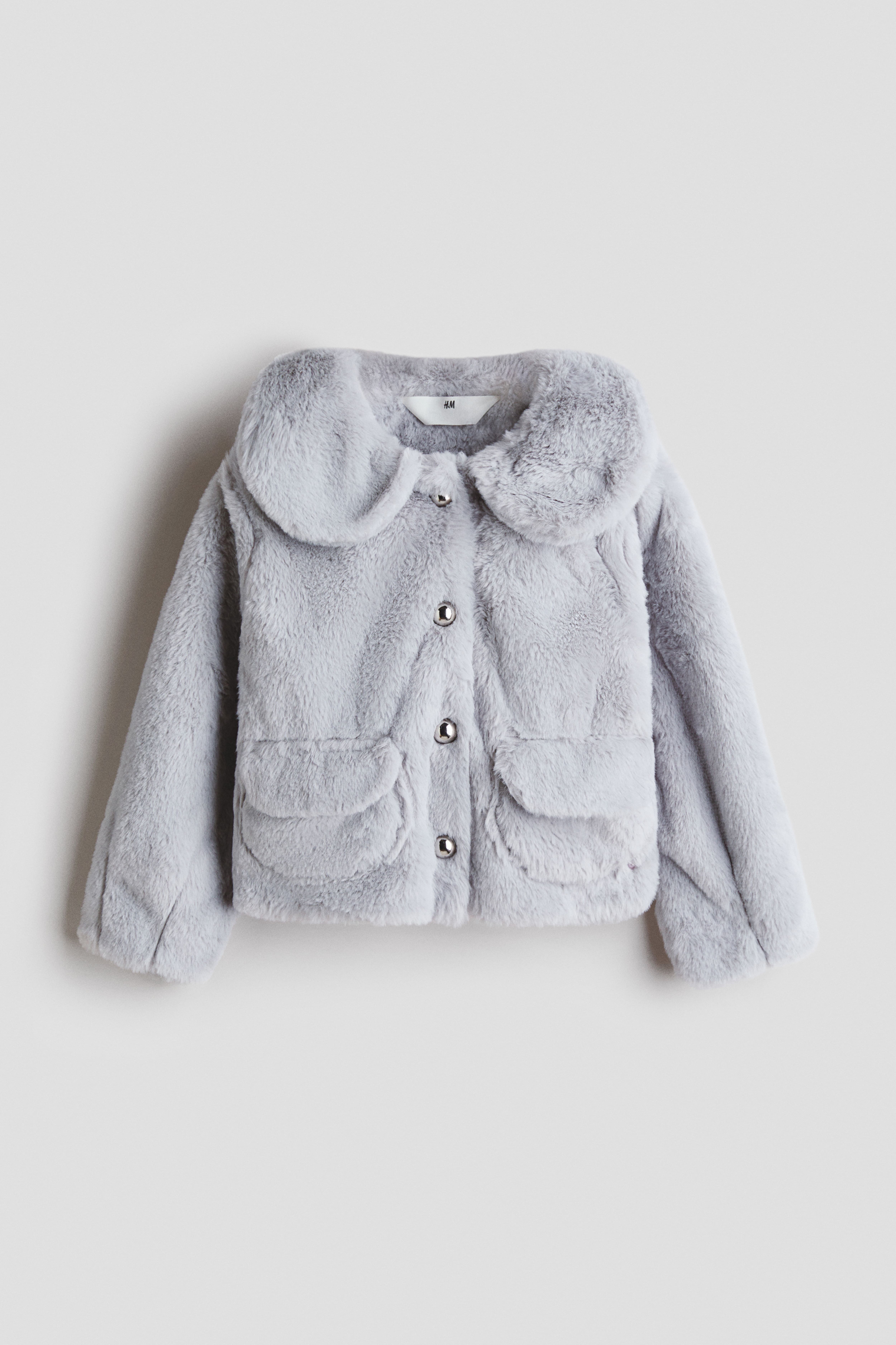 Fluffy Jacket with Collar