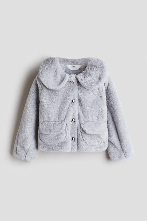Детские куртки H&M Fluffy Jacket with Collar
