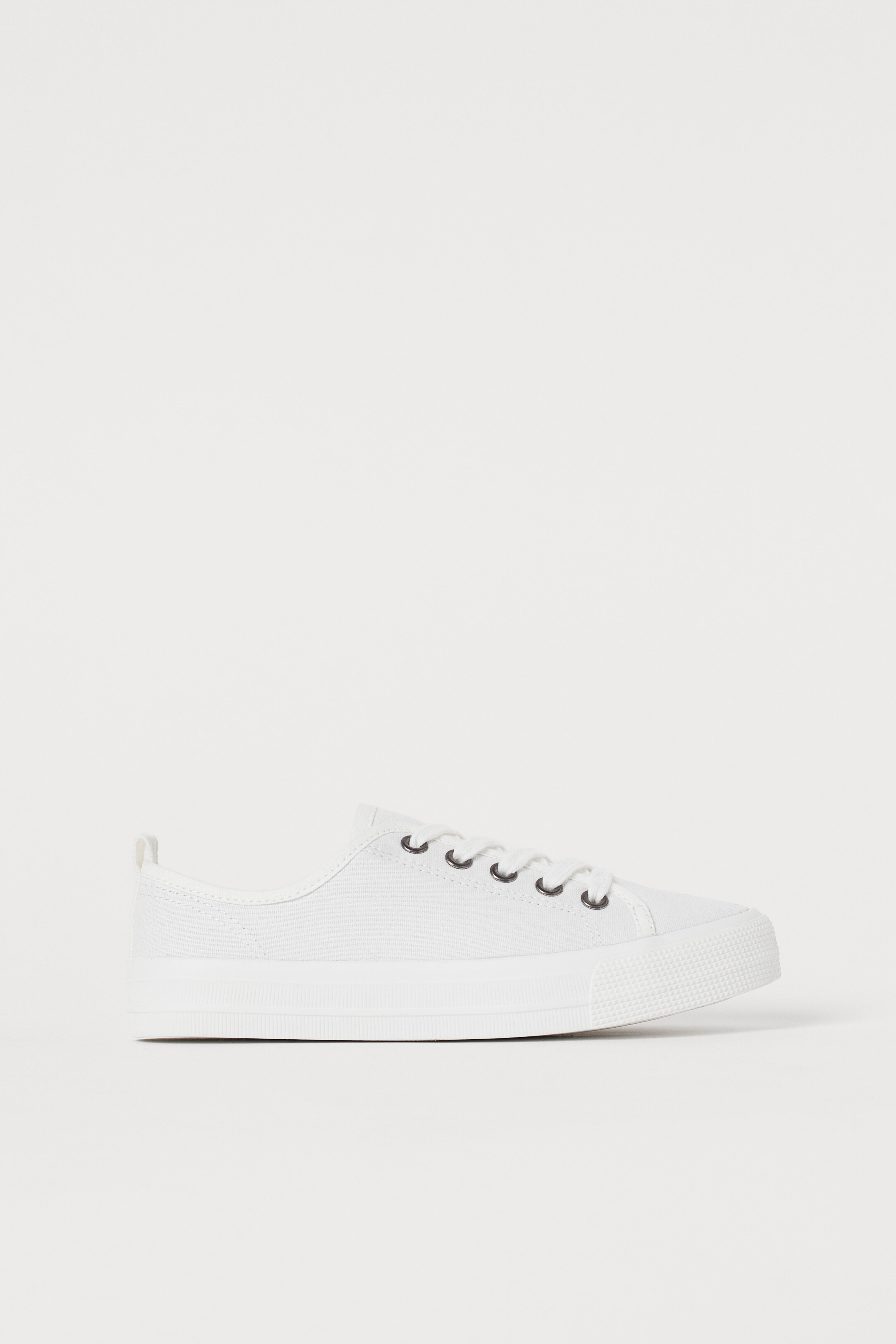 White canvas shoes shops h&m