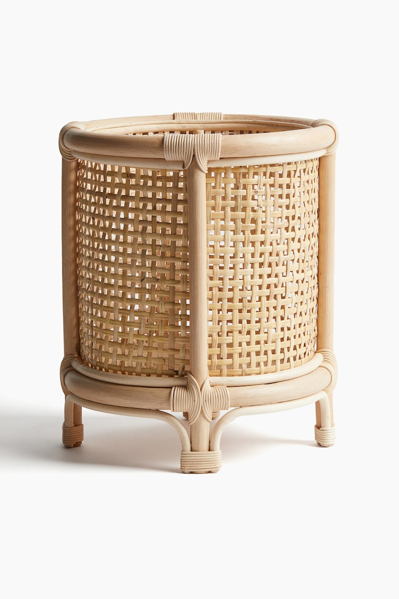 Beige Large Rattan Plant Pot Holder at H&M Home | H&M US