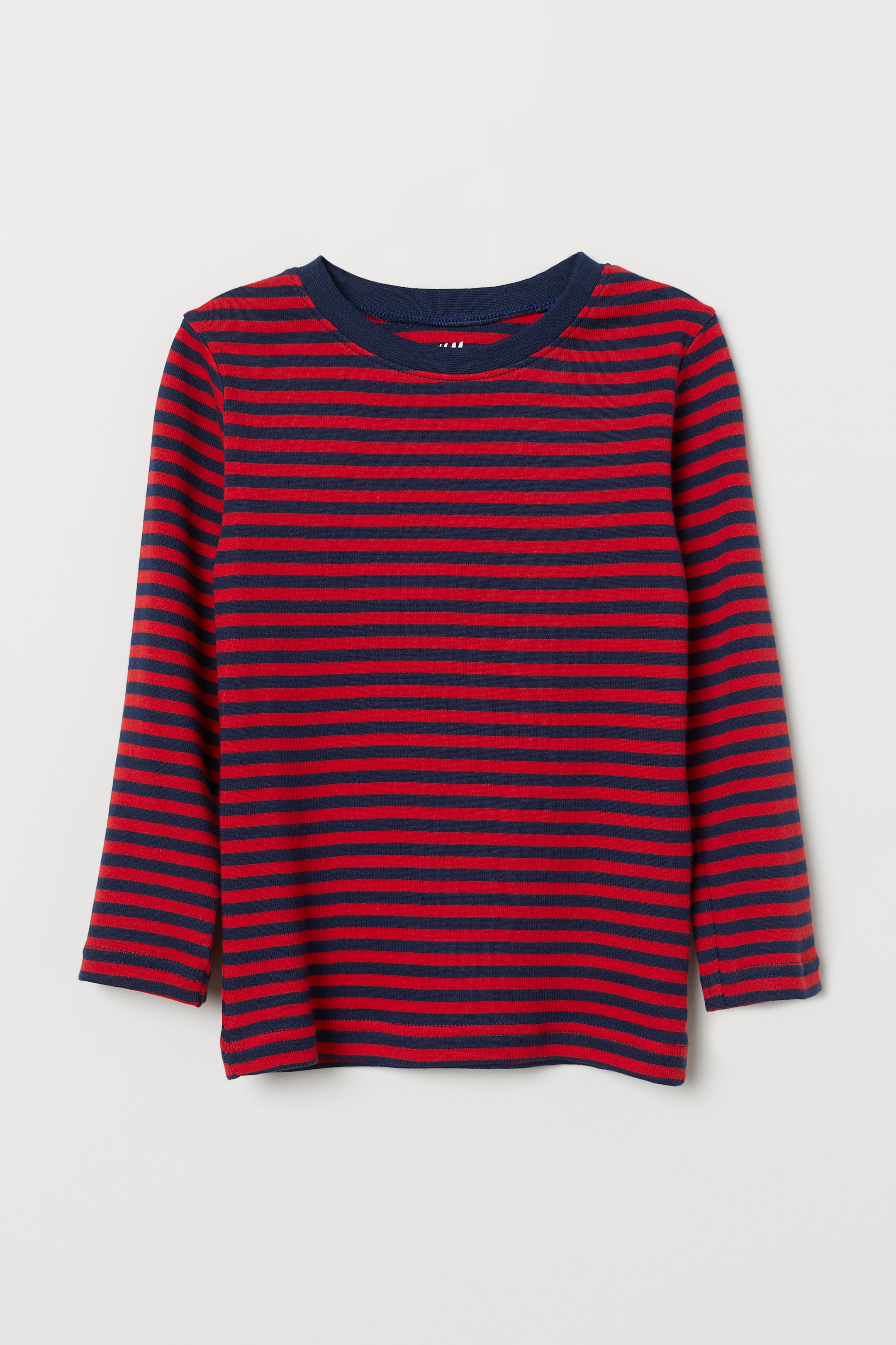 T-shirt Rayé Manches Longues Enfant - Coton 95% - Taille 4 à 12 Ans - Pour École, Loisirs, Confort Quotidien
