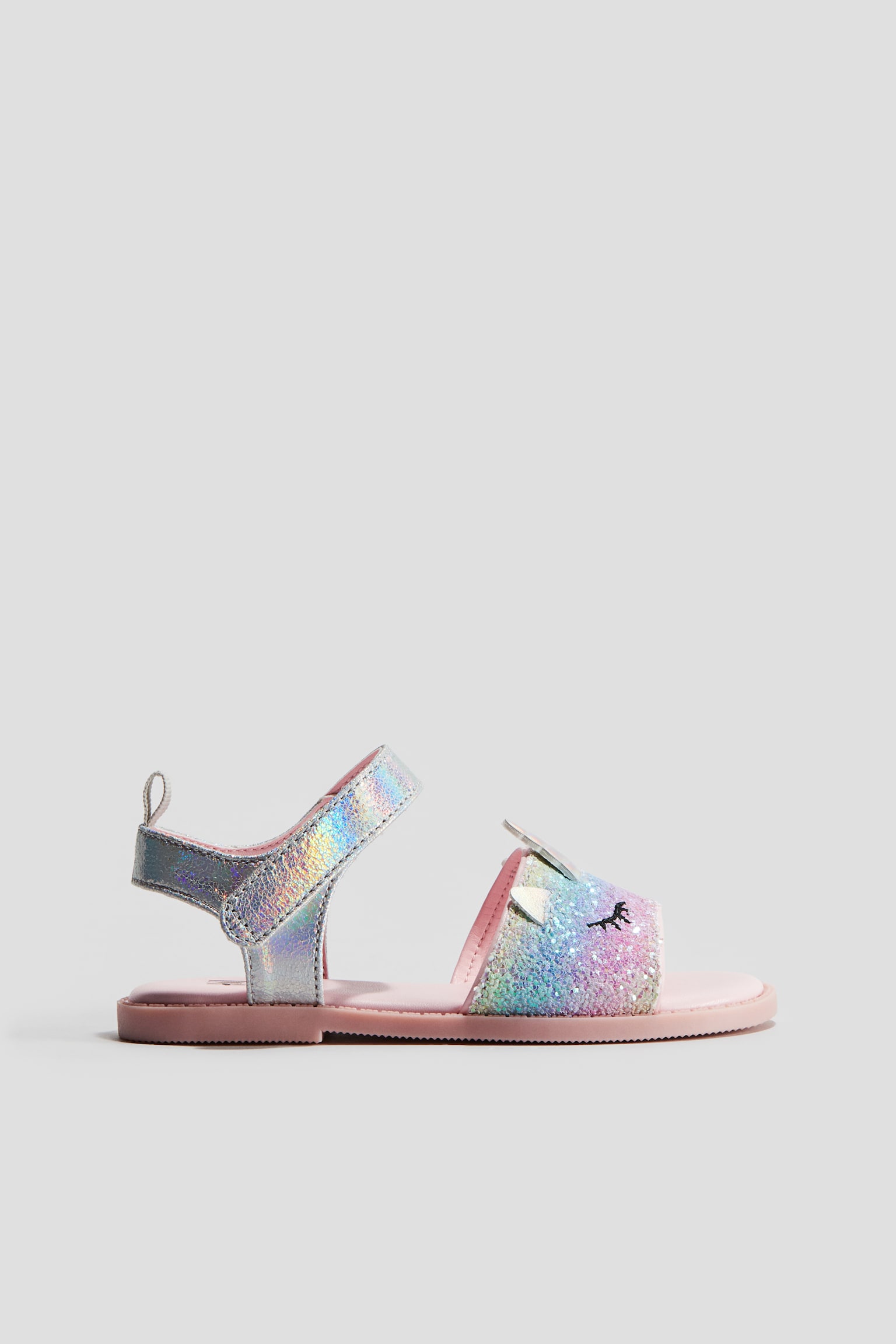 Appliqué Sandals - Light pink/Unicorn/Powder pink/Glittery/Powder pink - 2