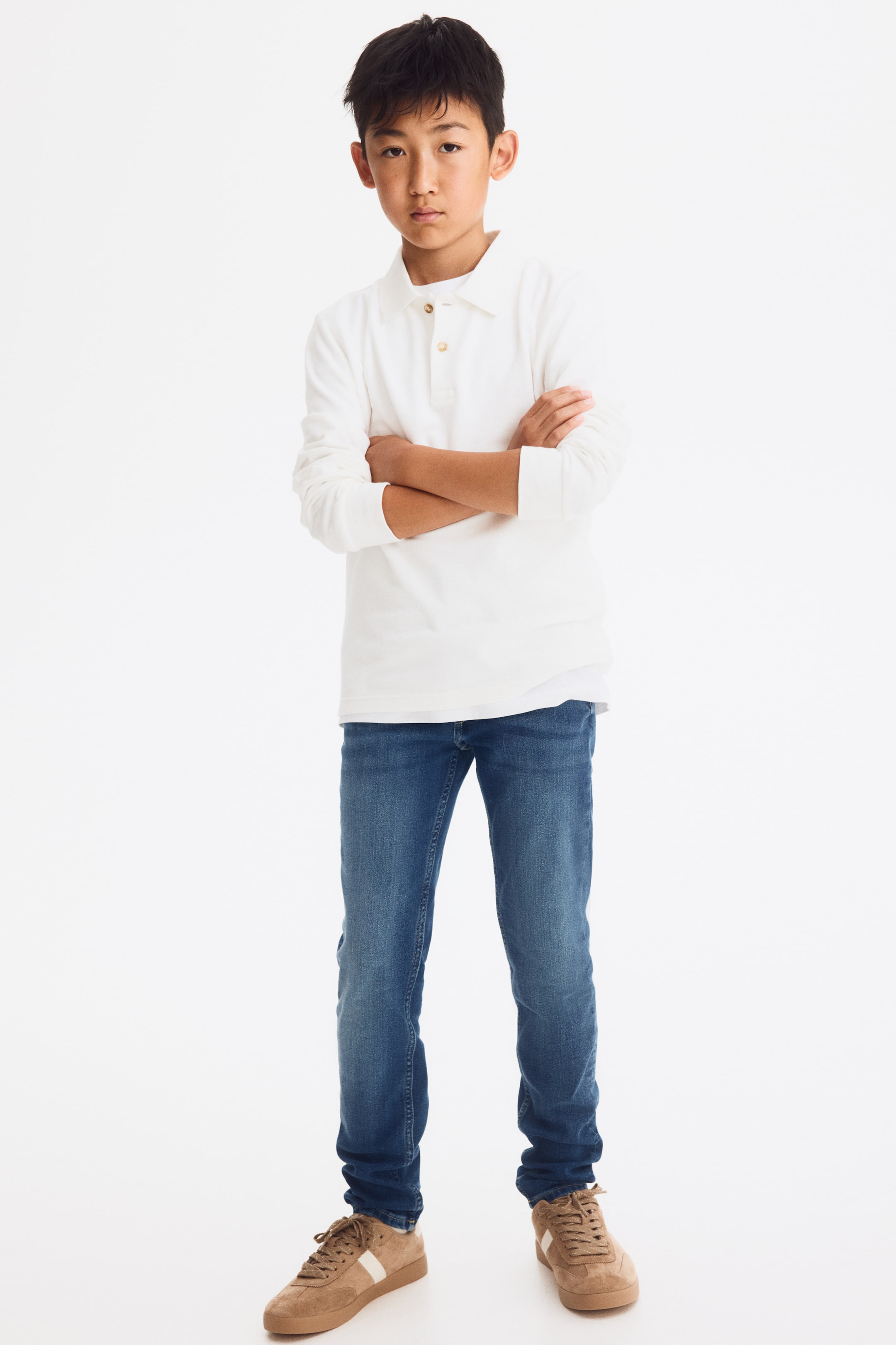 查看大圖: 窄管牛仔褲 - 丹寧藍 - Kids | H&M 1
