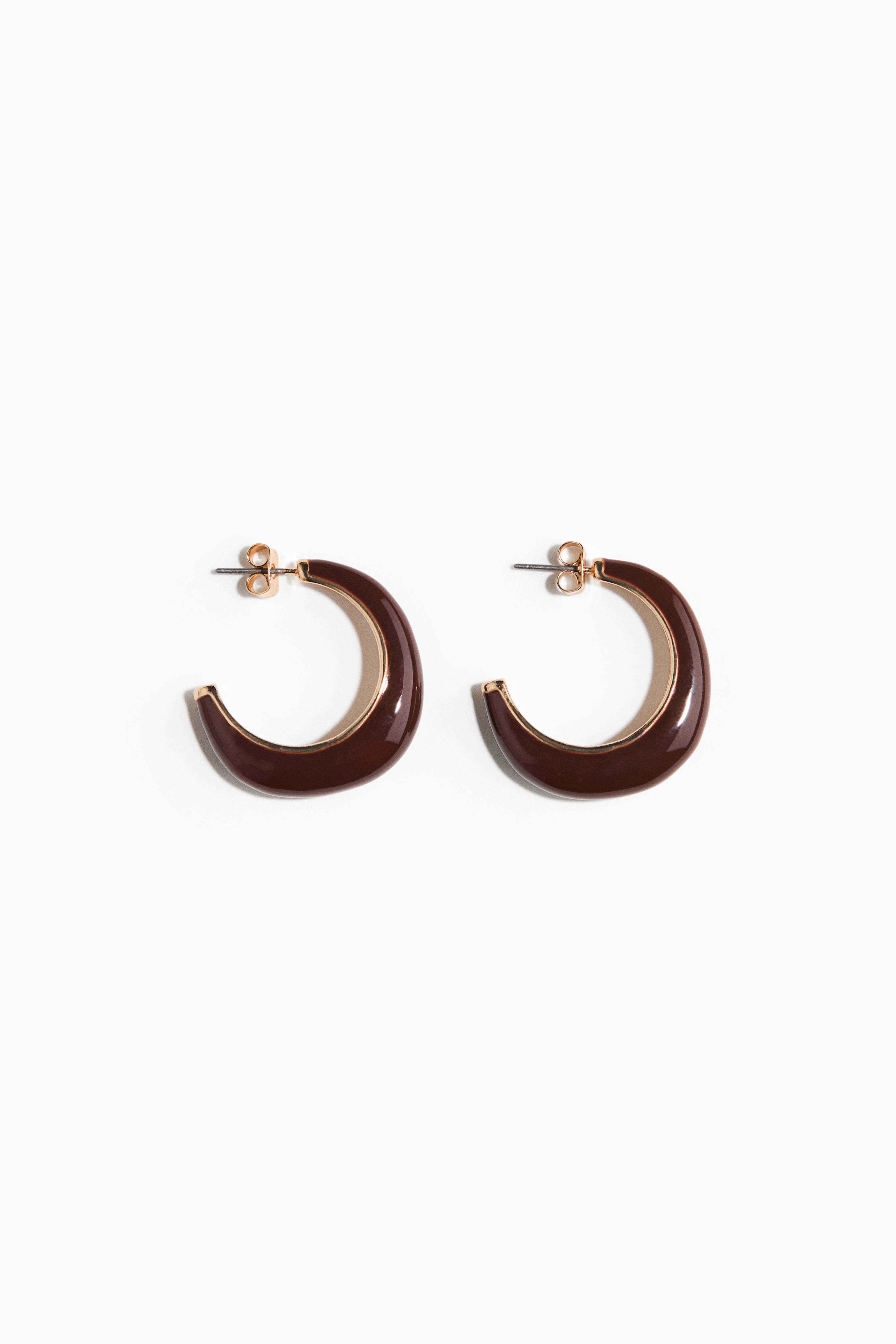 Two-Tone Hoop Earrings