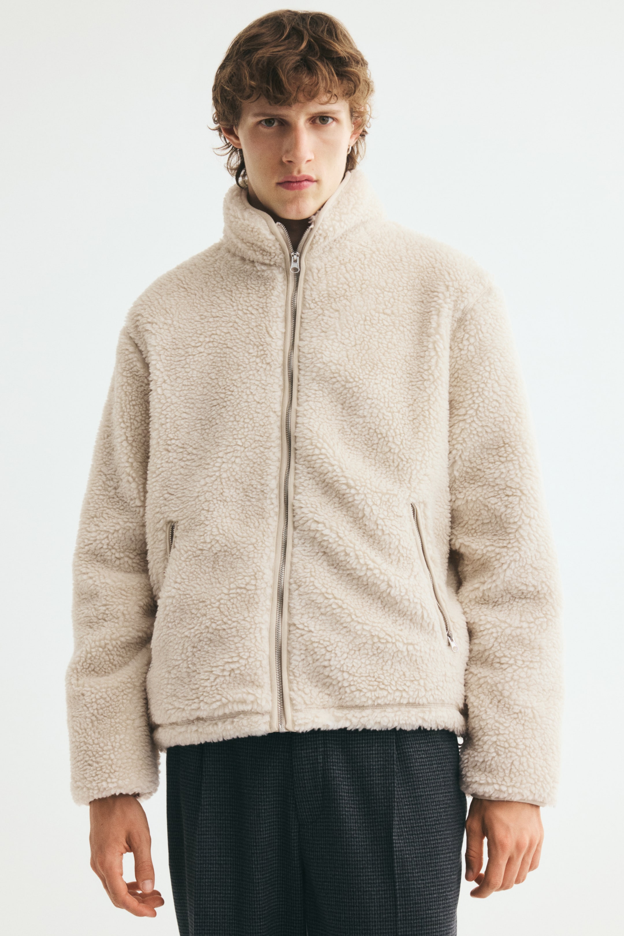 Veste à fermeture éclair en polar