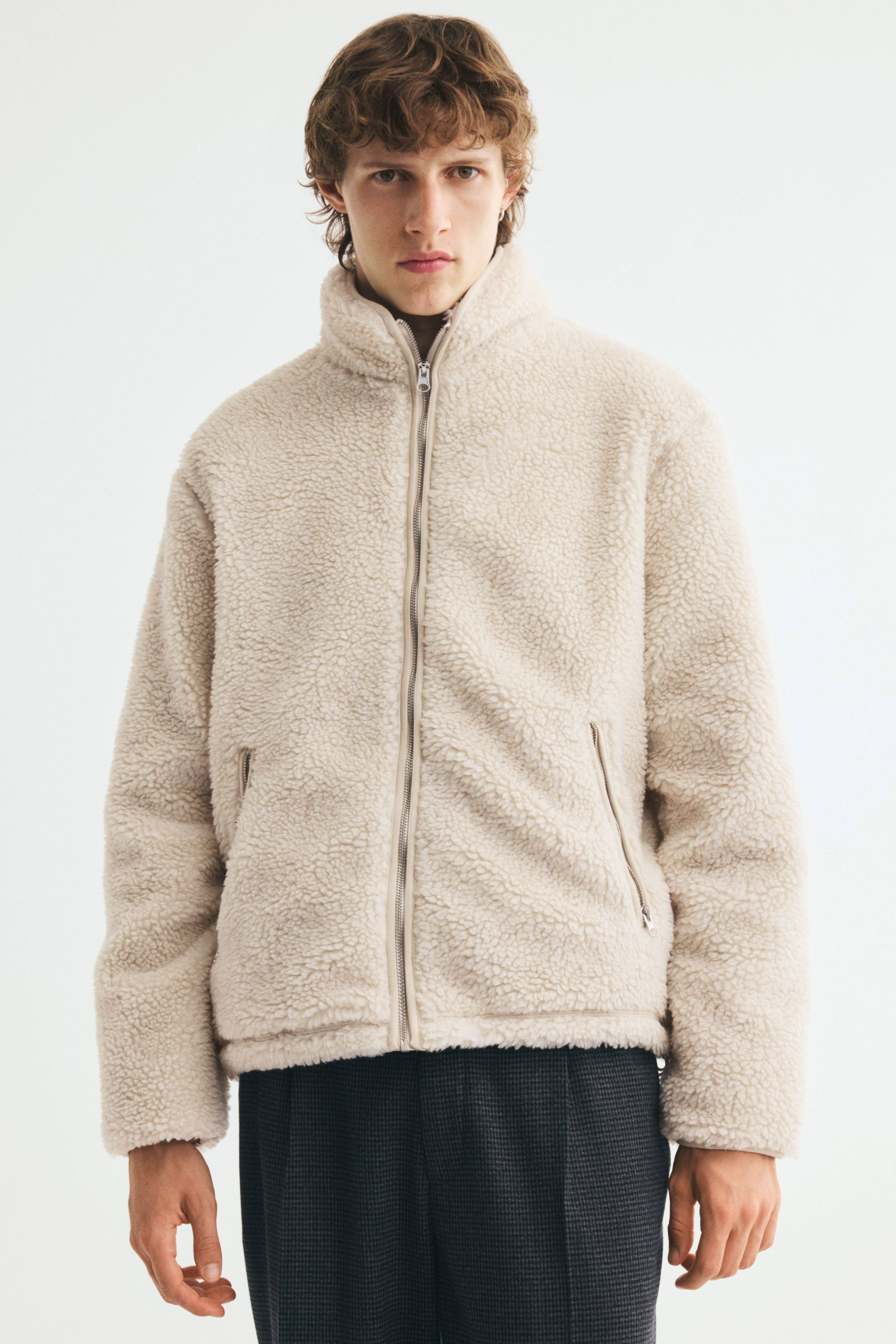Veste à fermeture éclair en polar