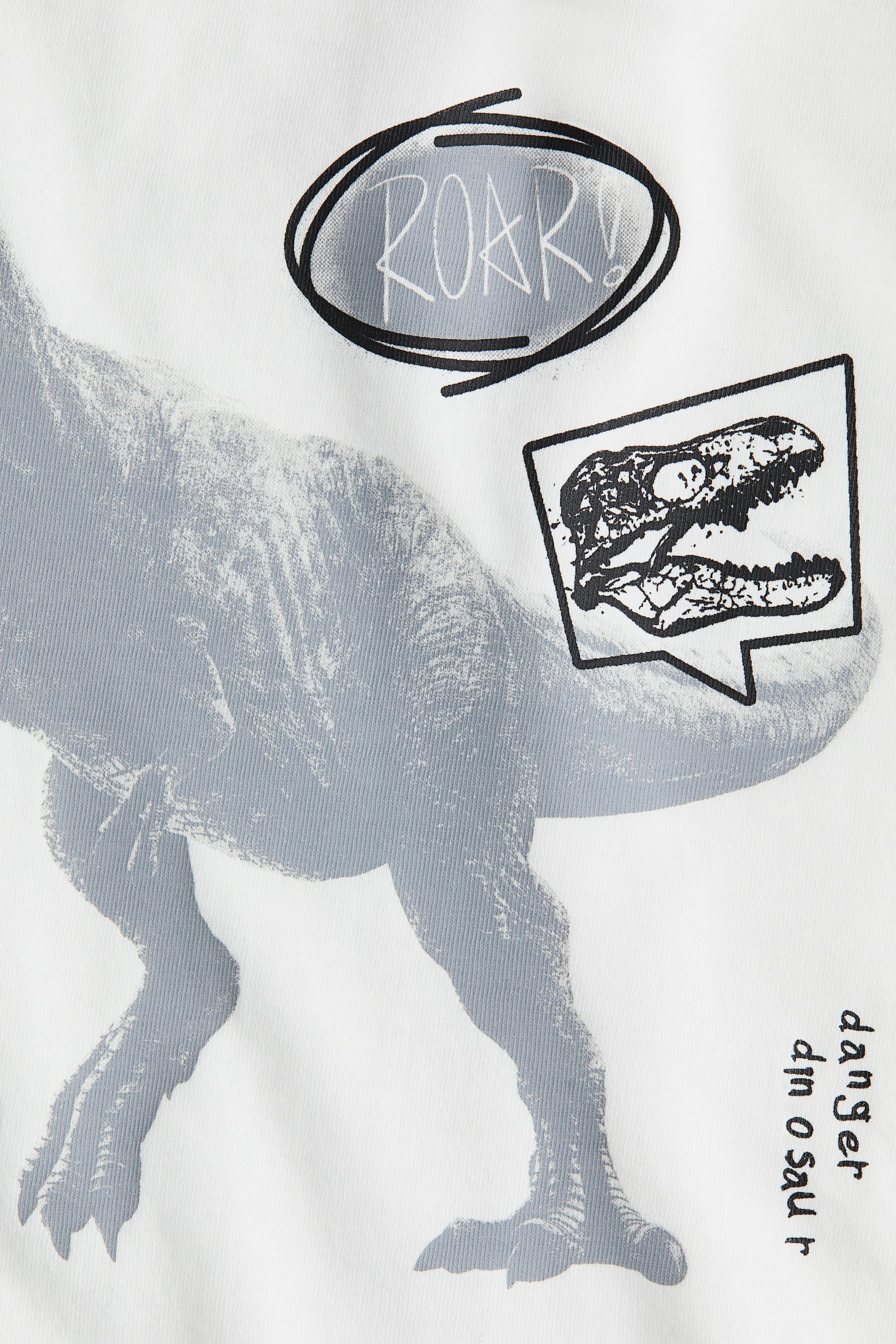 프린트 롱 슬리브 티셔츠 - 블랙/쥬라기 월드/그린/쥬라기 월드/베이지/쥬라기 월드 - 3