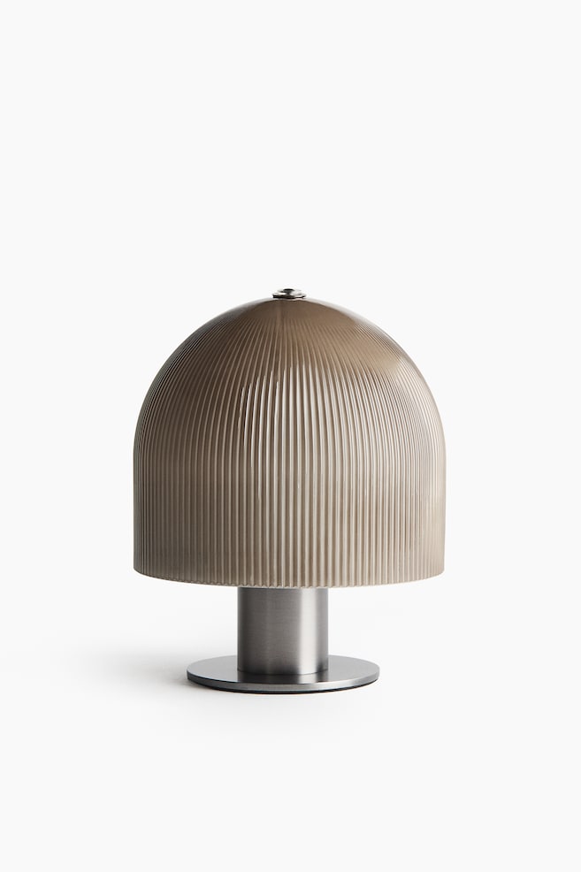 Oplaadbare tafellamp - Taupe/zilverkleurig/Wit/zilverkleurig - 1