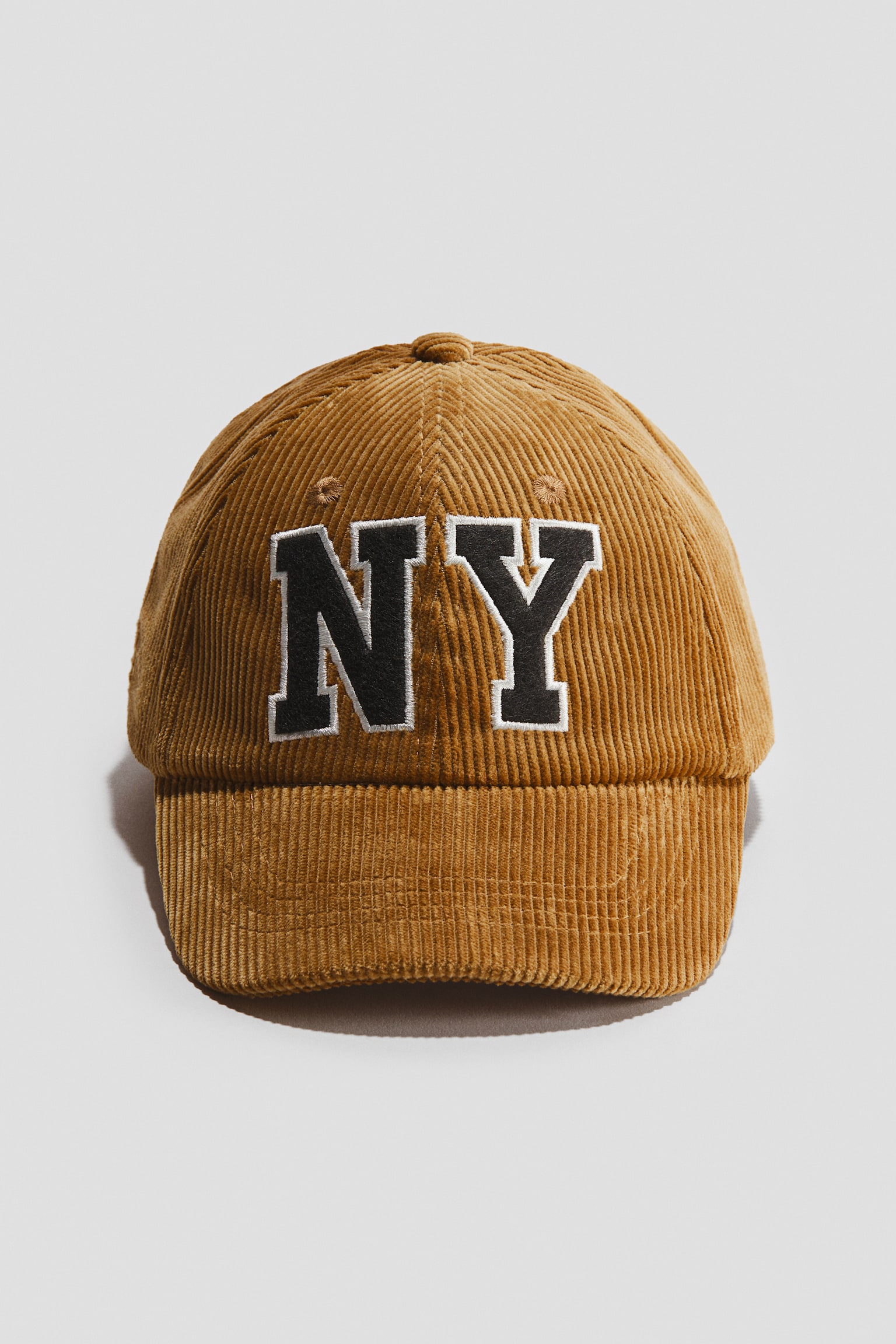 圖案棉質鴨舌帽 - 焦橙色/NY/深灰色/League