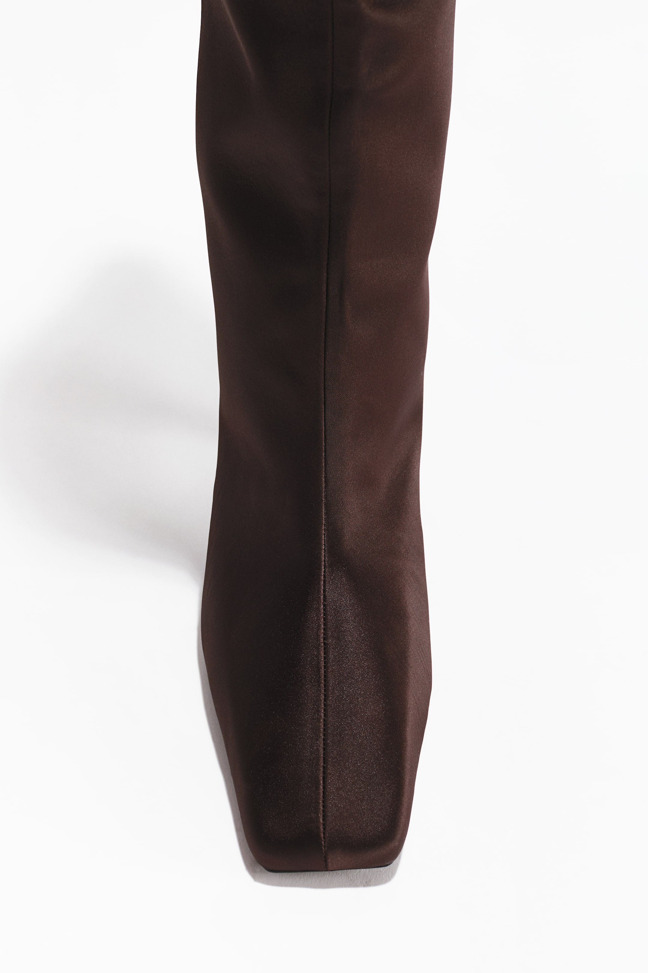 View larger image: Satin knee-high boots - Dark brown - Ladies | H&M 3