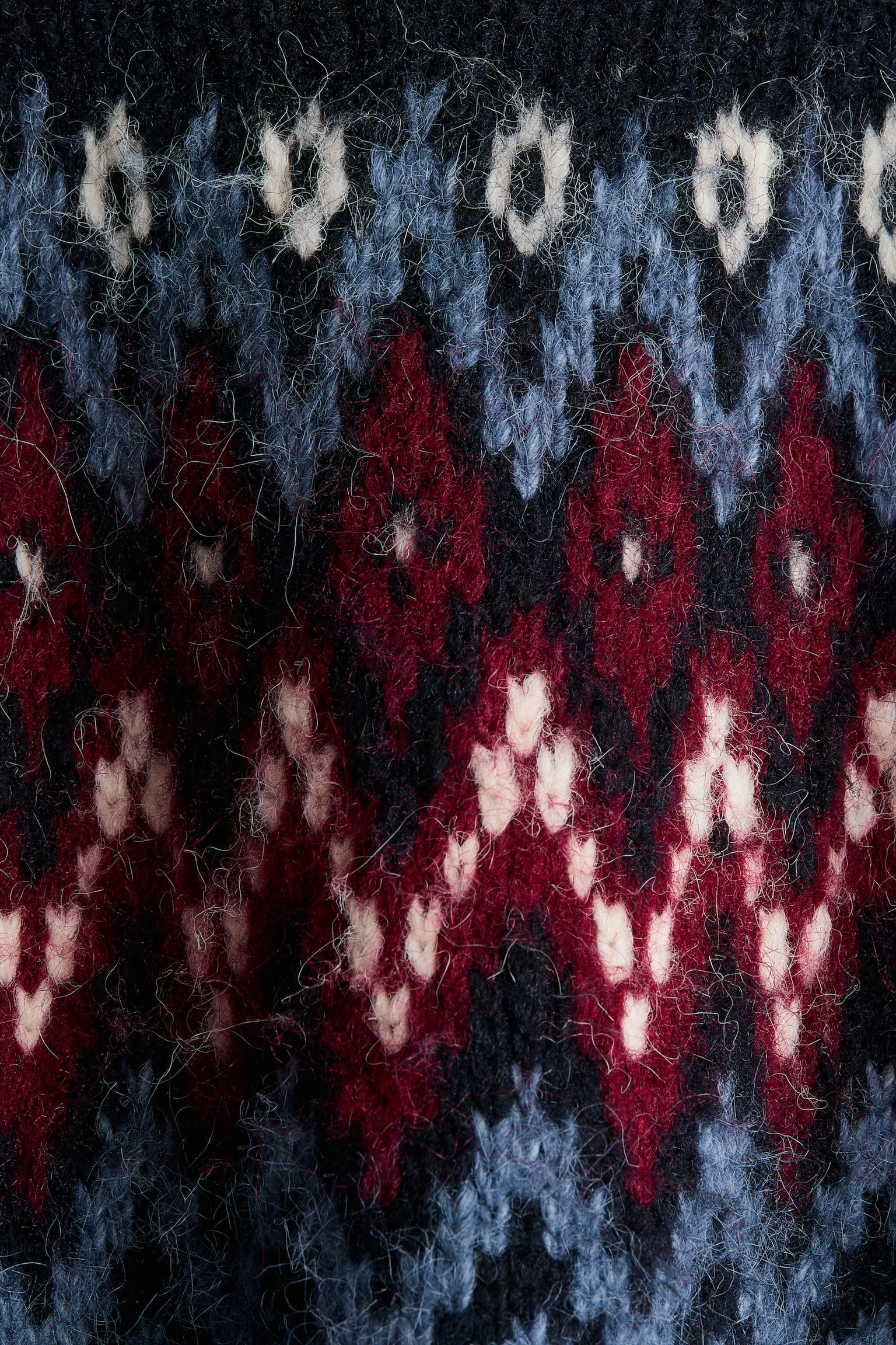 Детский свитер H&M Jacquard-Knit, цвет: Тёмно-синий / Красный — фото 6