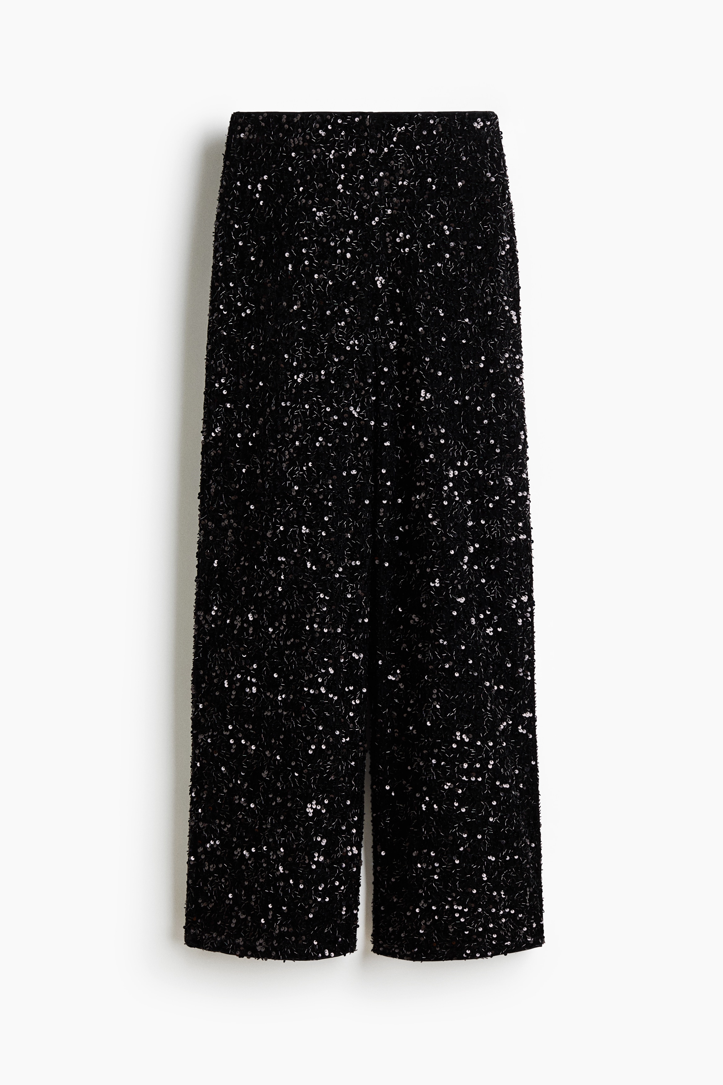 Sequin Pants - Black/Dark turquoise/Dark brown