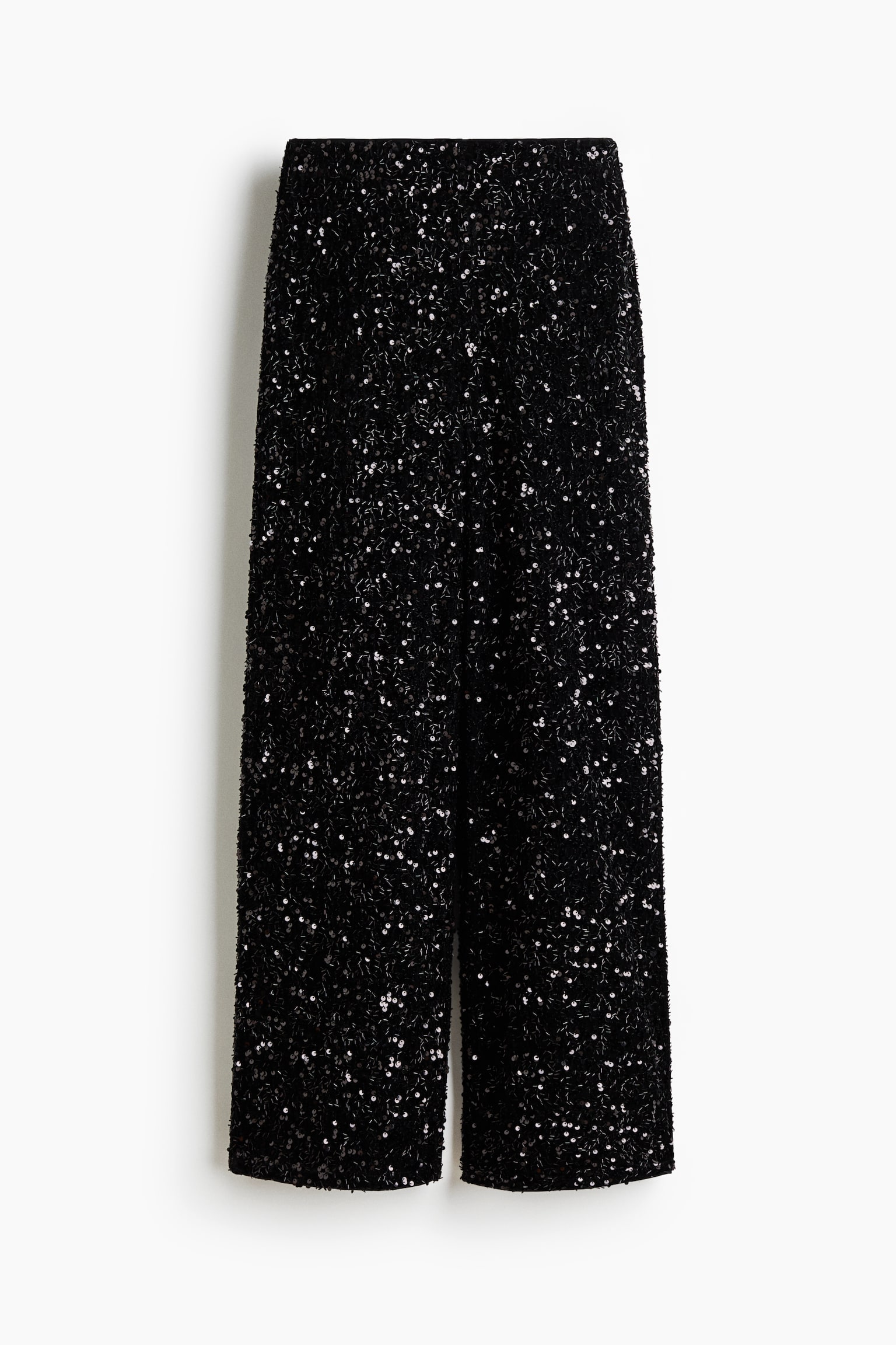 Sequined trousers - Black/Dark brown/Dark turquoise - 1