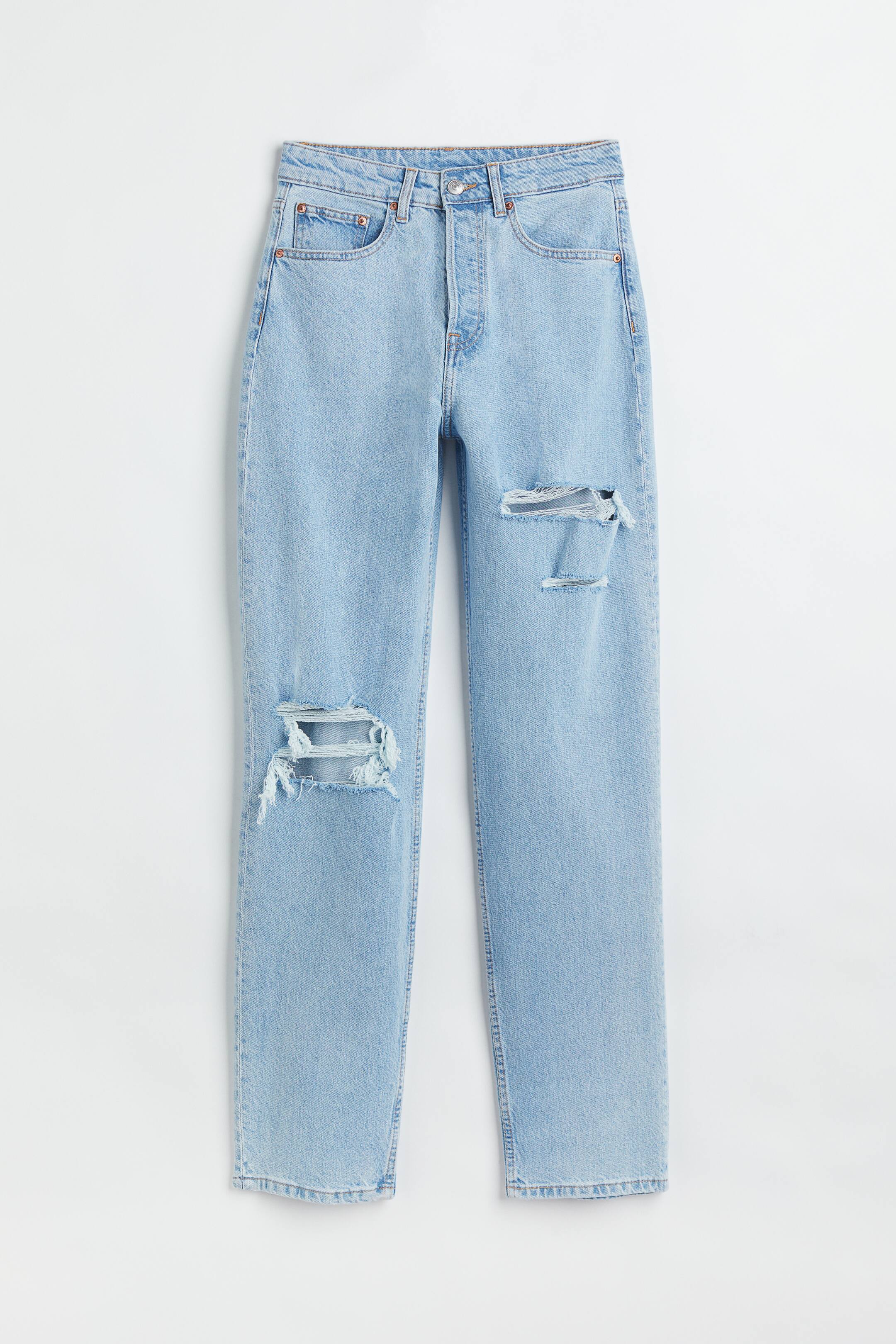 View larger image: 90s Straight High Jeans - Light denim blue - Ladies | H&M 1