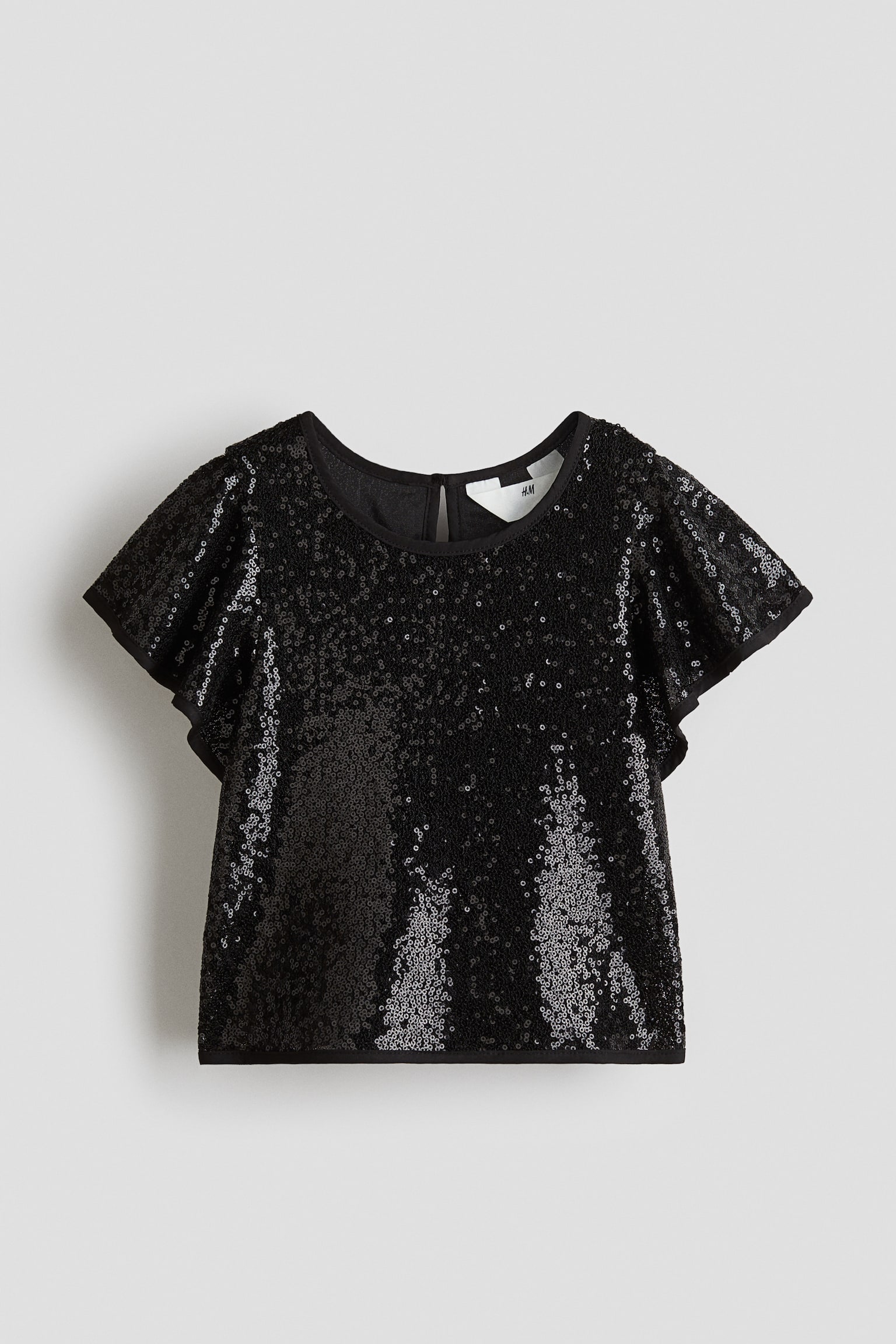 Детский топ H&M Sequined Top, цвет: Чёрный — фото 1