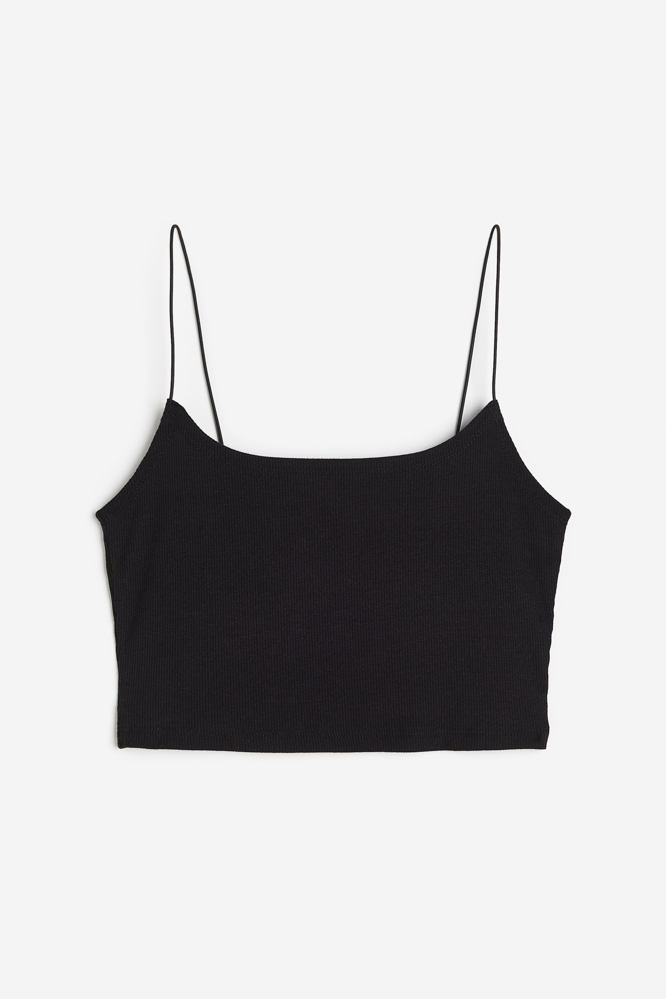 View larger image: Cropped strappy top - Black - Ladies | H&M IN 1