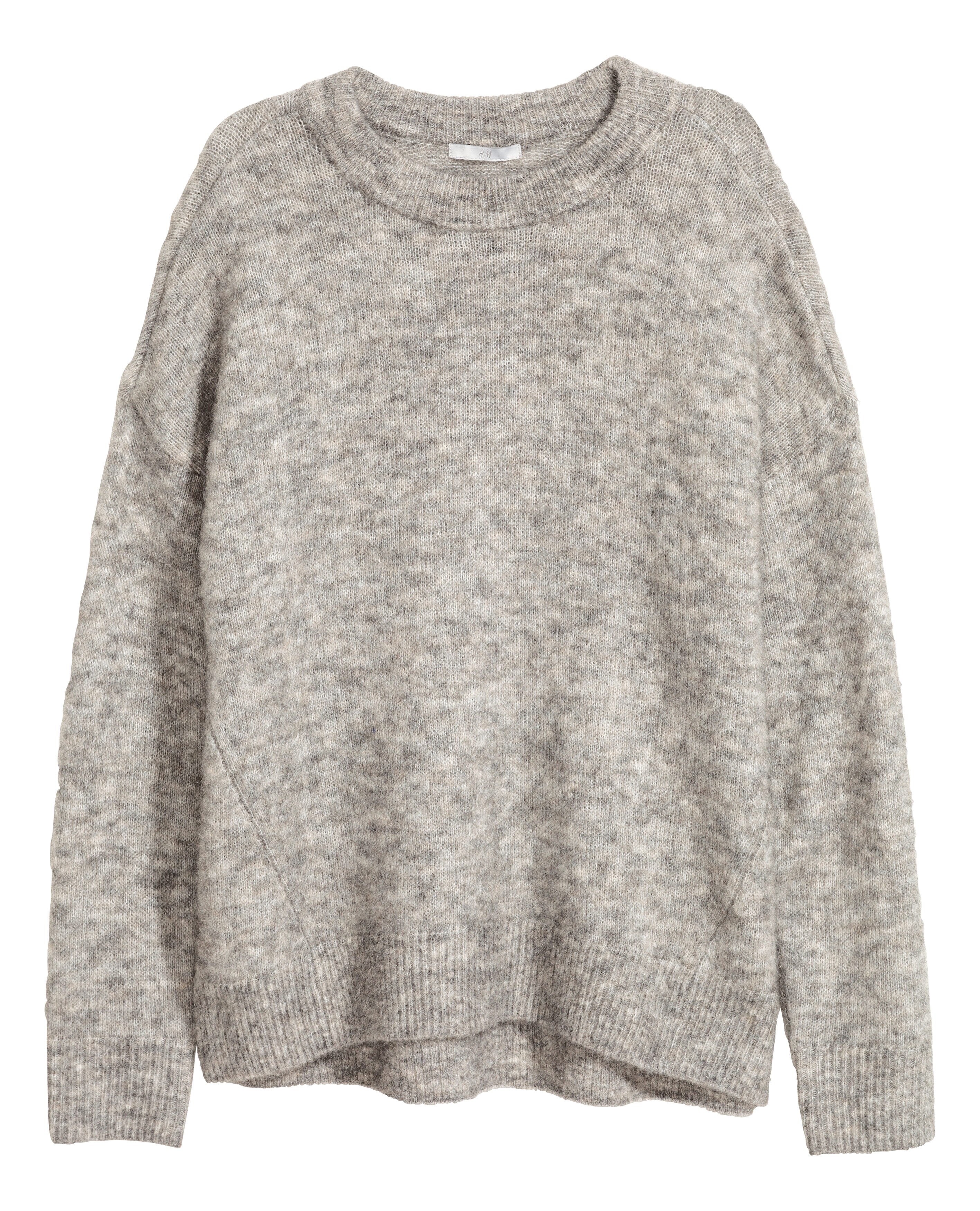 モヘアブレンドセーター - グレー - レディース | H&M JP