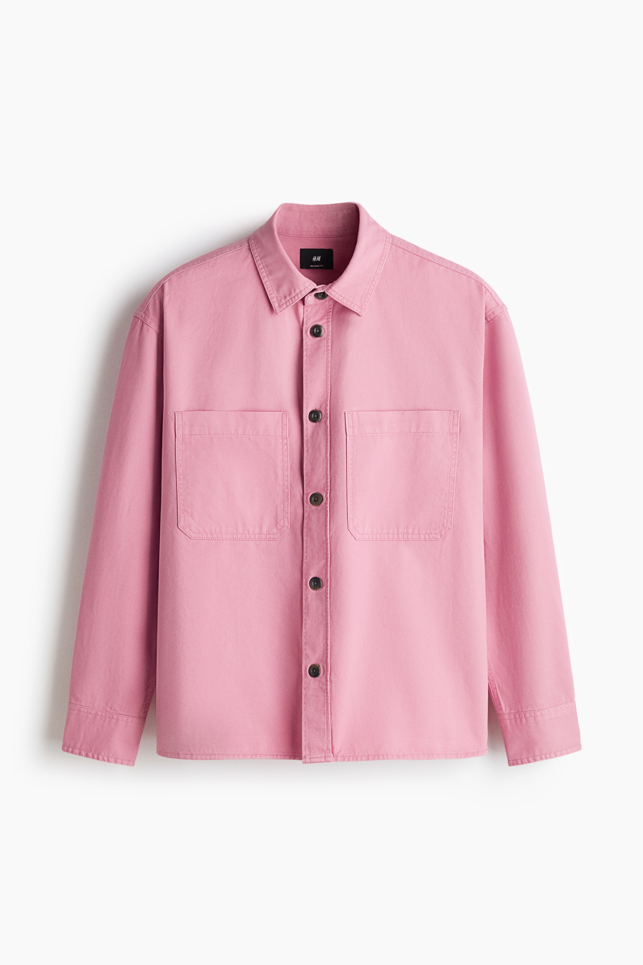 View larger image: Relaxed Fit Twill overshirt - Pink - Men | H&M IN 1