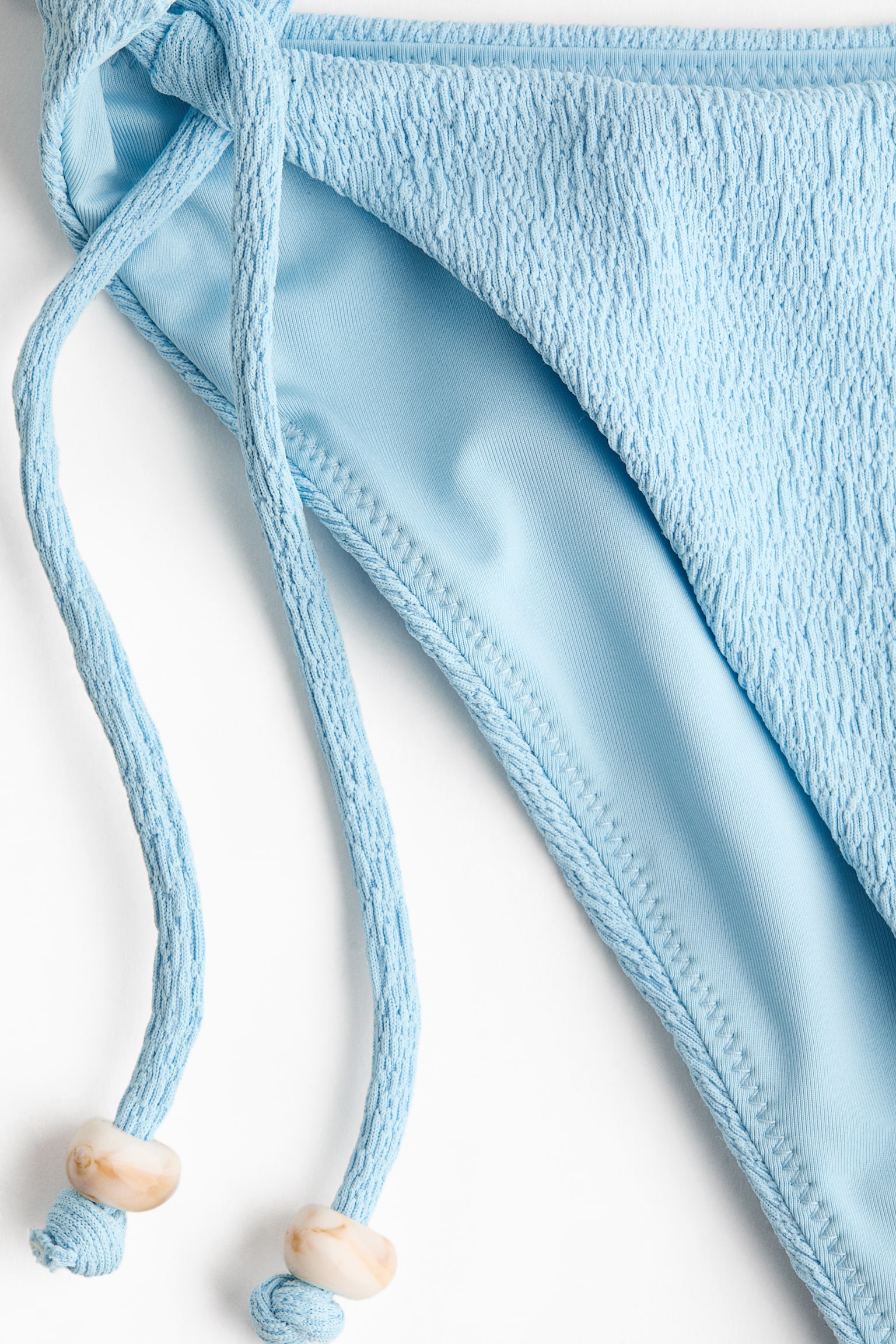 Donji deo bikinija s bočnim tračicama za vezivanje - Svetloplava - 6