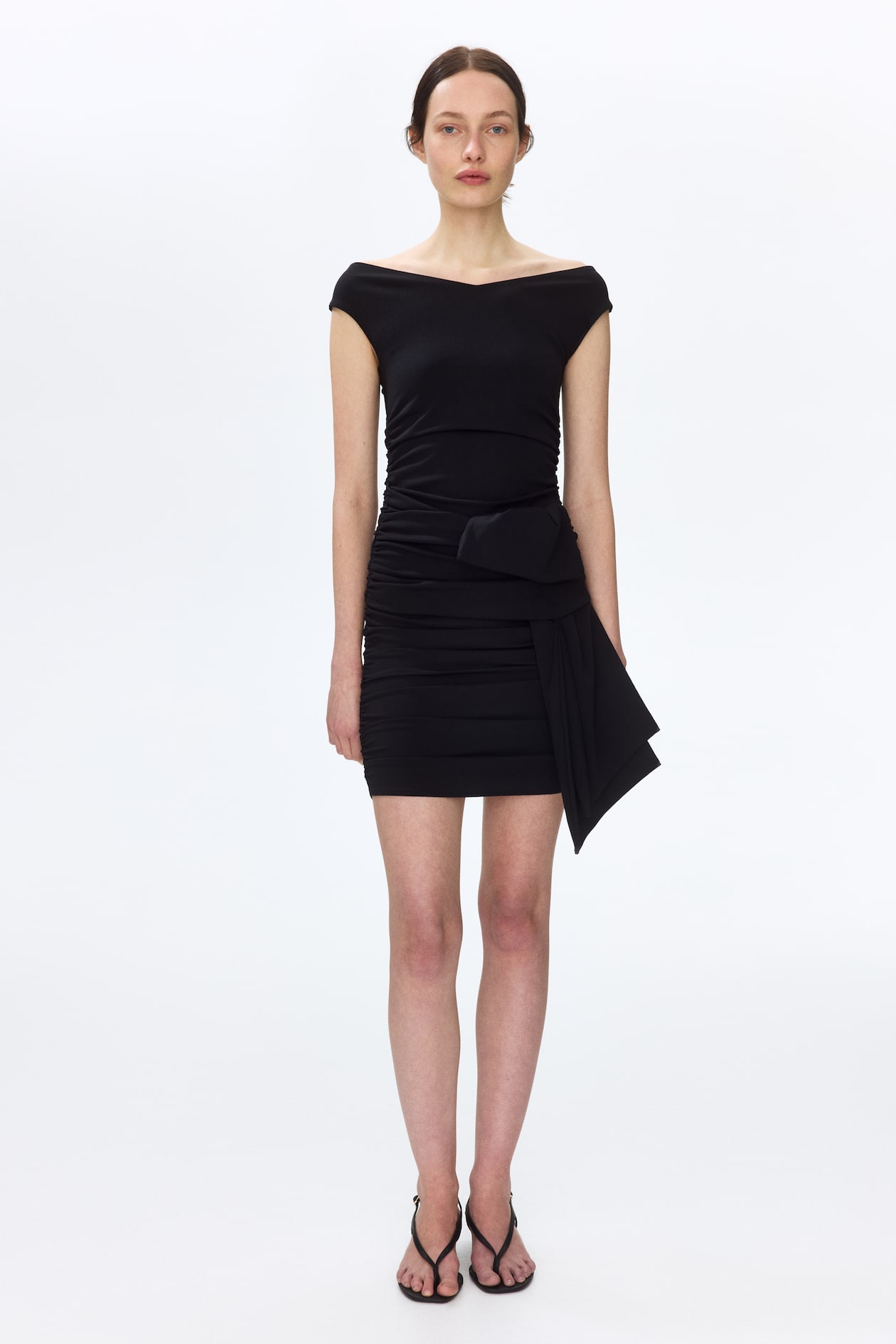 Draped Off-the-Shoulder Dress - image 5