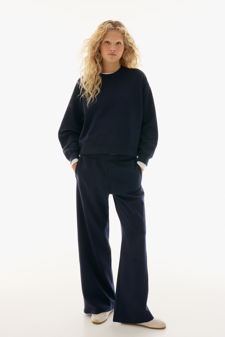 2-teiliges Set mit Sweatshirt und Joggpants Marineblau Ladies