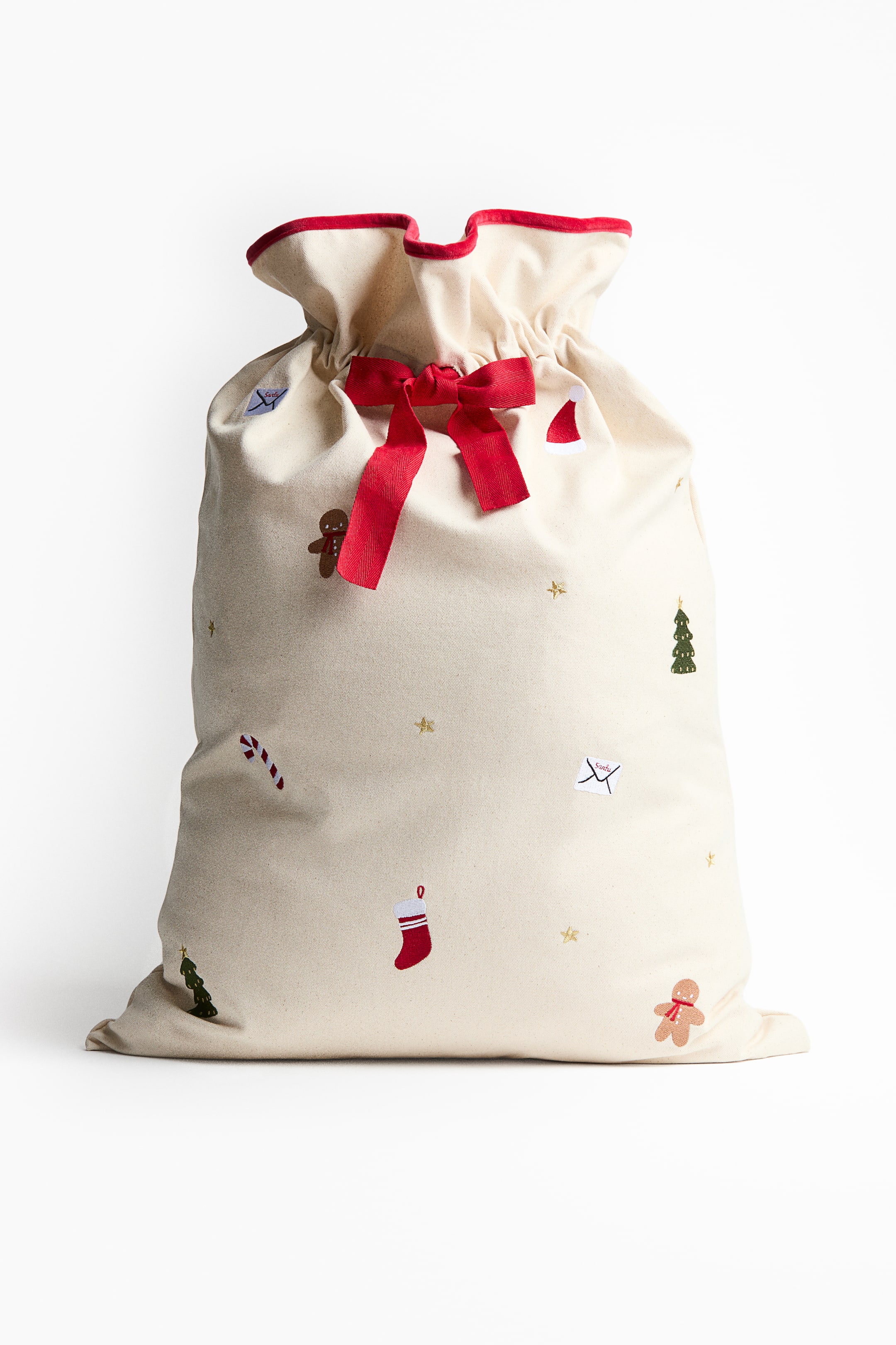Sac de Père Noël brodé
