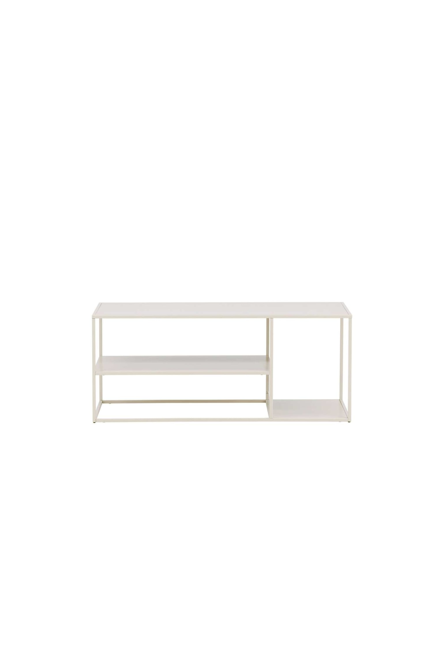 Staal Sofa Tisch - Stahl, Beige - 1