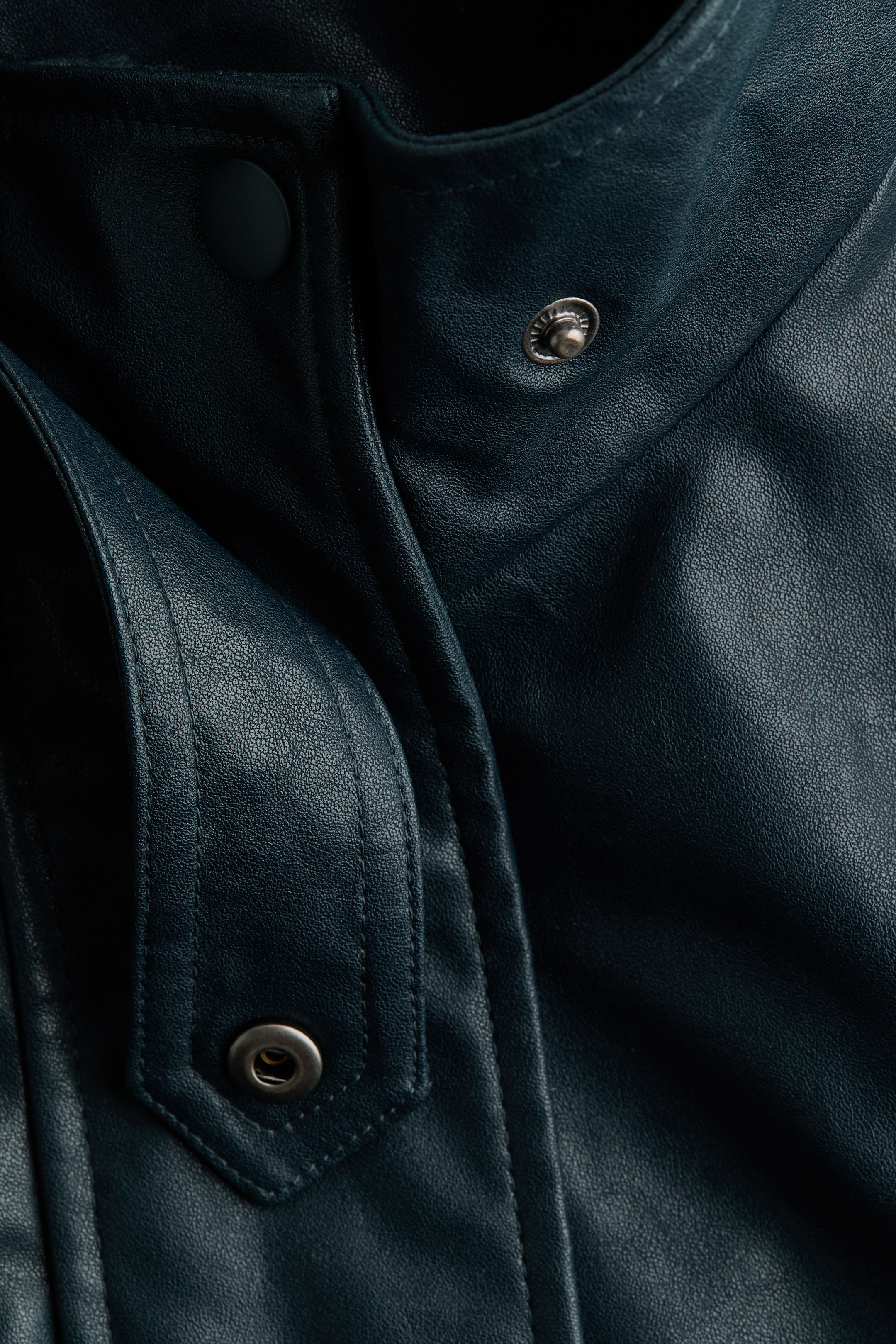 Женские куртки H&M Oversized Funnel-Collar Jacket — фото 8