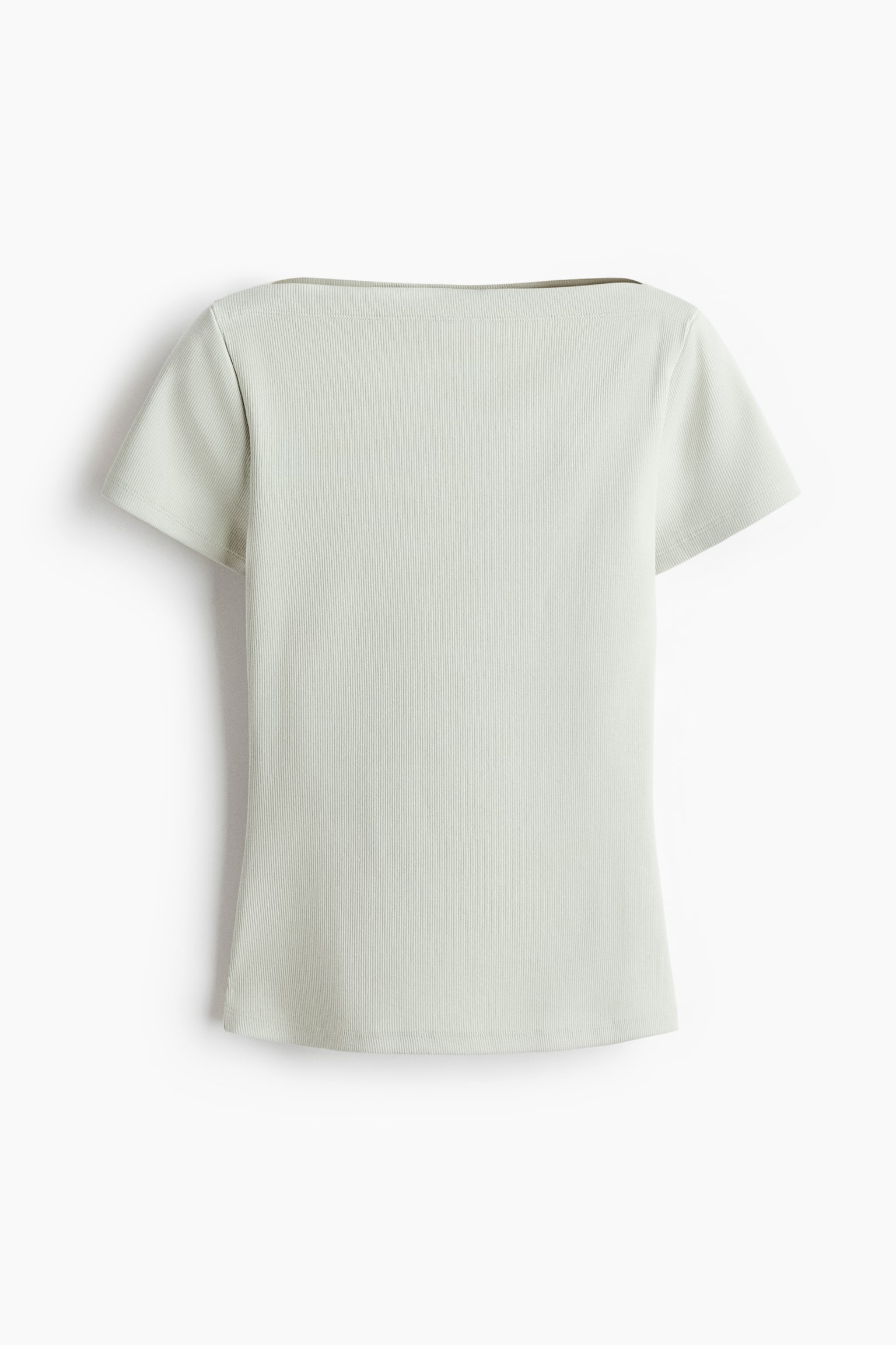 Boat-neck cotton top - Light dusty green/Light blue/Striped/Navy blue/Striped/Light pink/Striped/Light pink