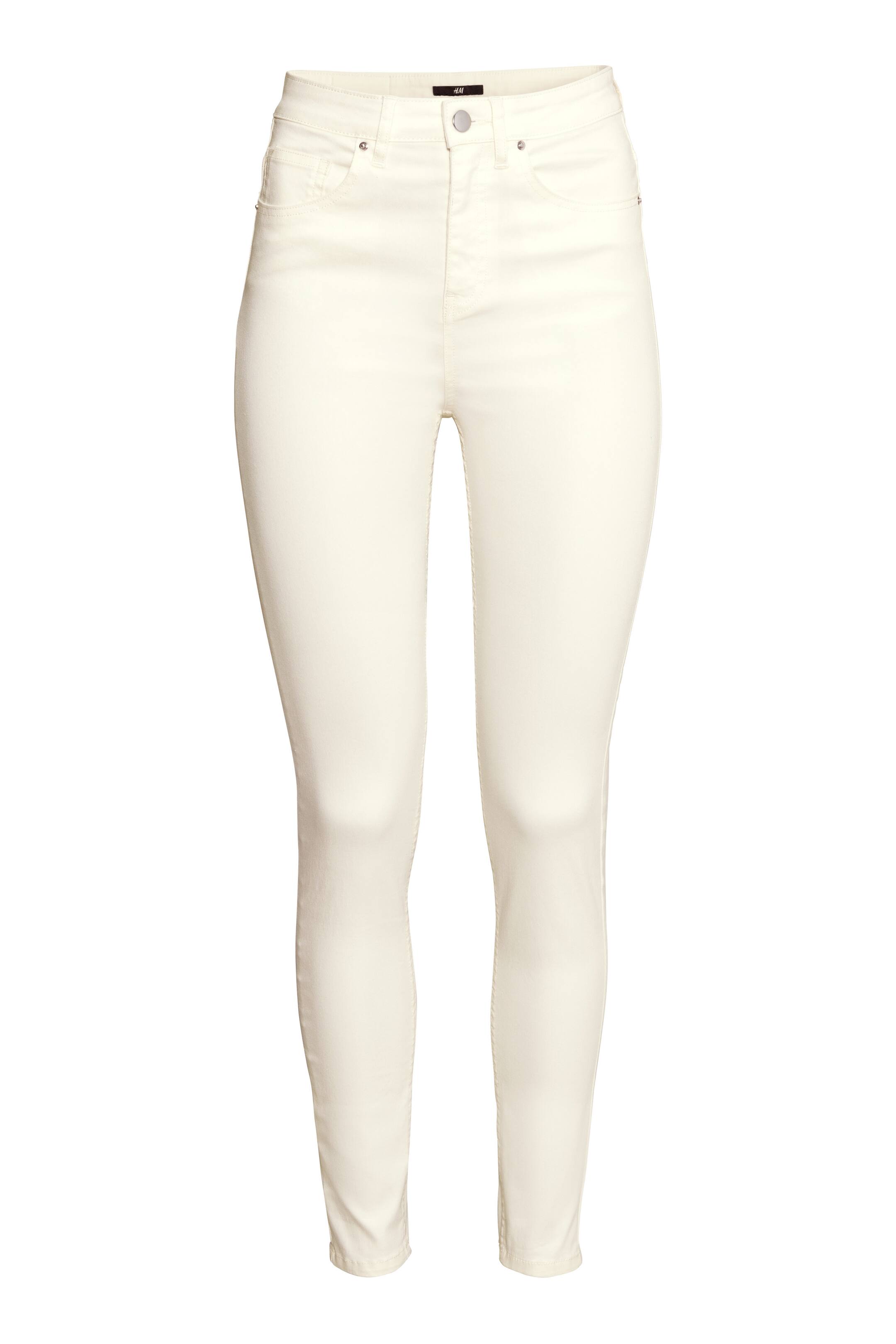View larger image: Trousers High waist - Natural white - Ladies | H&M GB 1