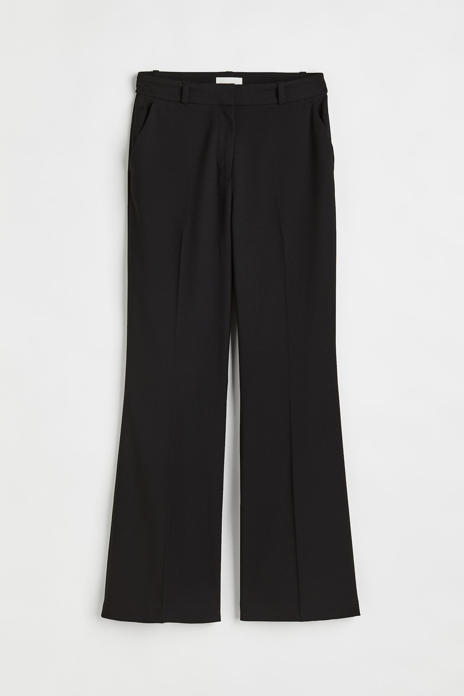 Flared Tailored Pants - Black - 1