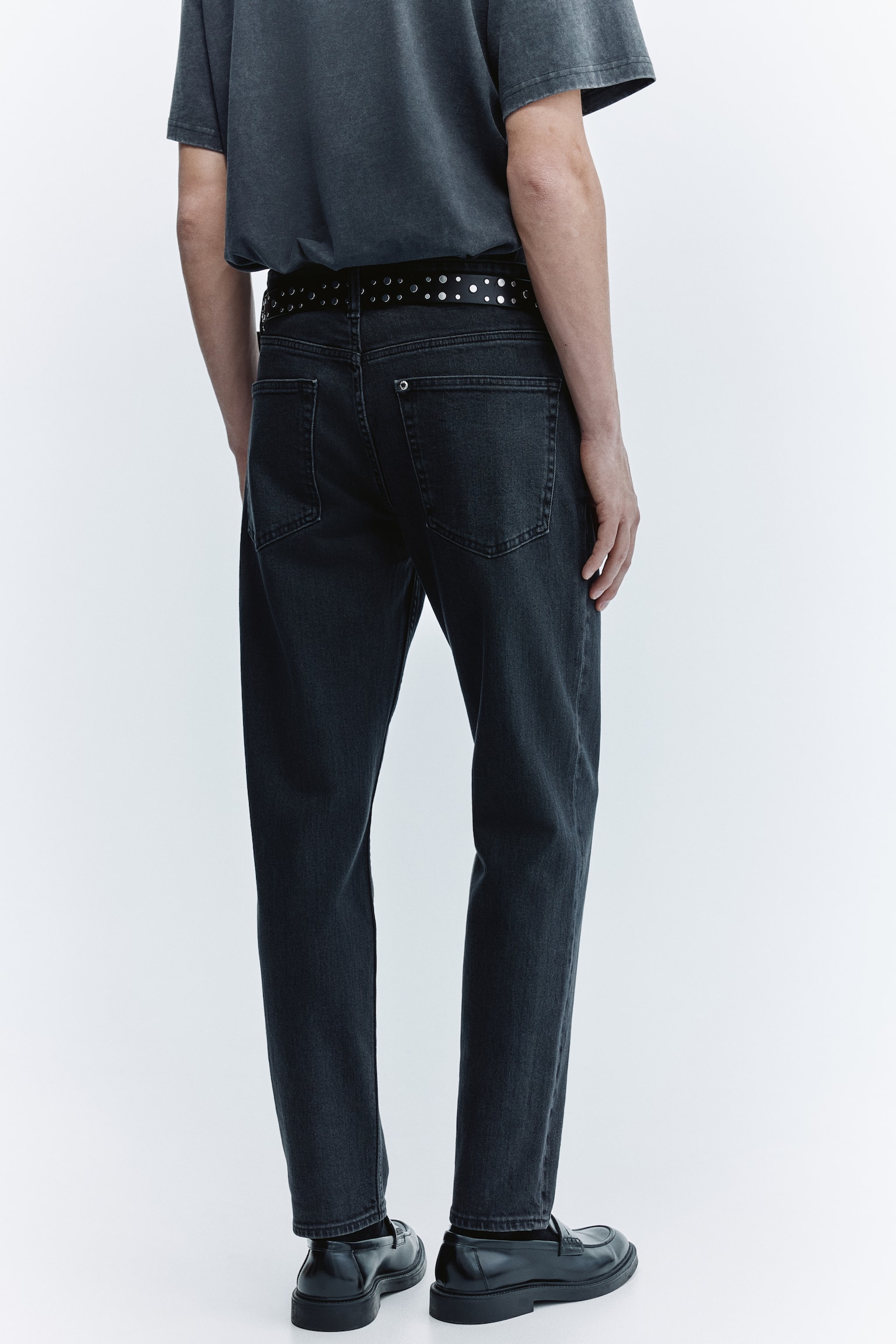 Tapered jeans - Denim black/Denim blue/Dark denim blue - 3